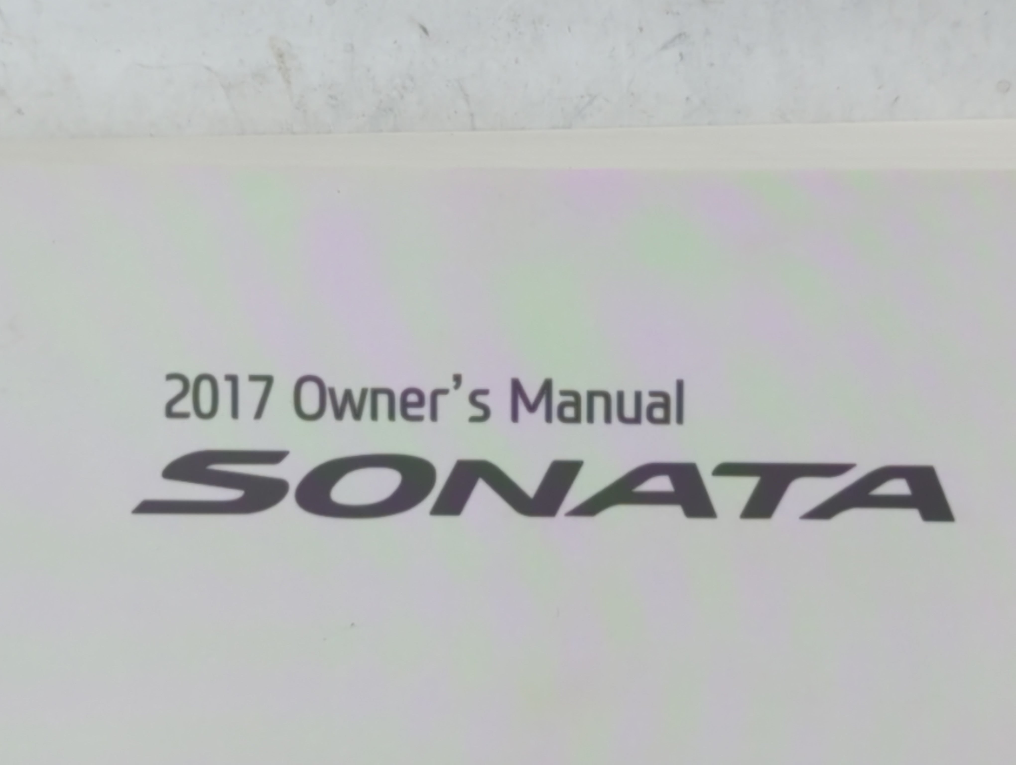 2017 Hyundai Sonata Owners Manual Book Guide P/N:HC10-EU67C OEM Used Auto Parts - Oemusedautoparts1.com