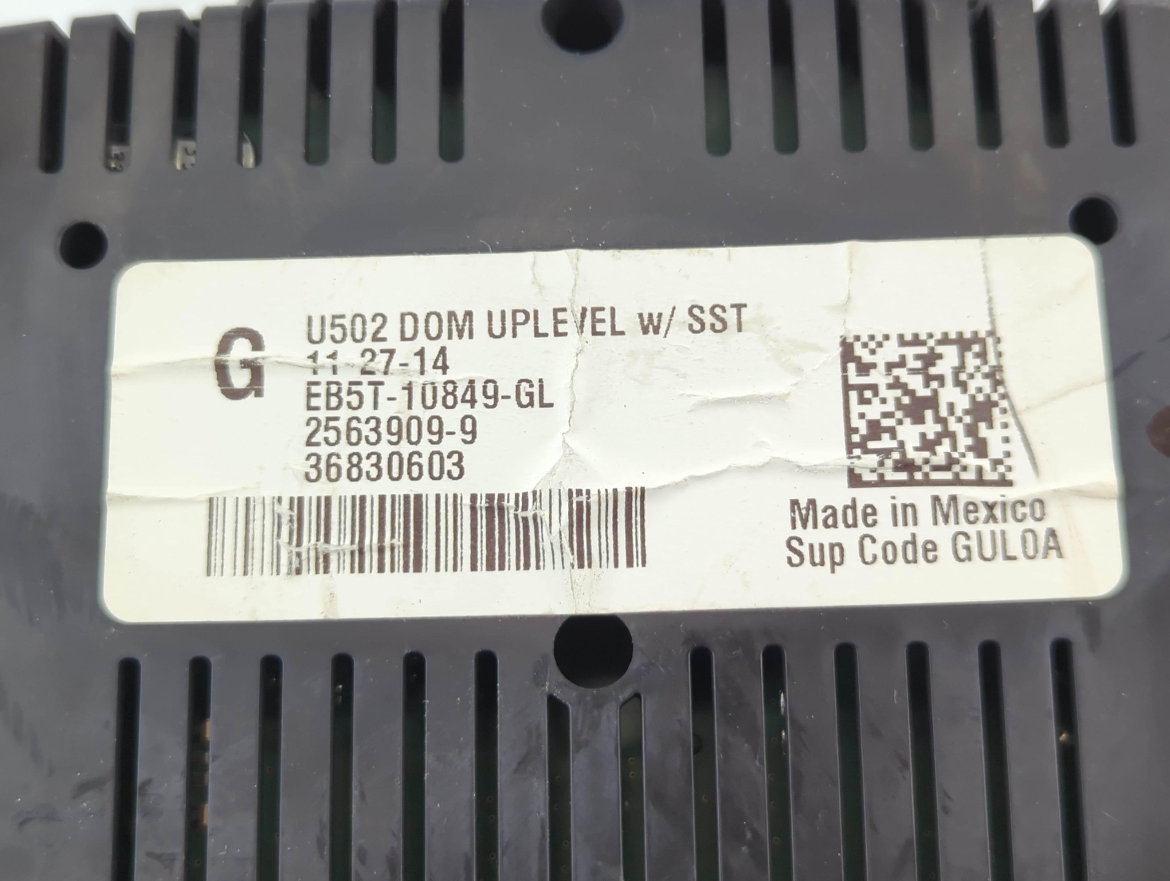 2014-2015 Ford Explorer Instrument Cluster Speedometer Gauges P/N:EB5T-10849-GL Fits Fits 2014 2015 OEM Used Auto Parts - Oemusedautoparts1.com