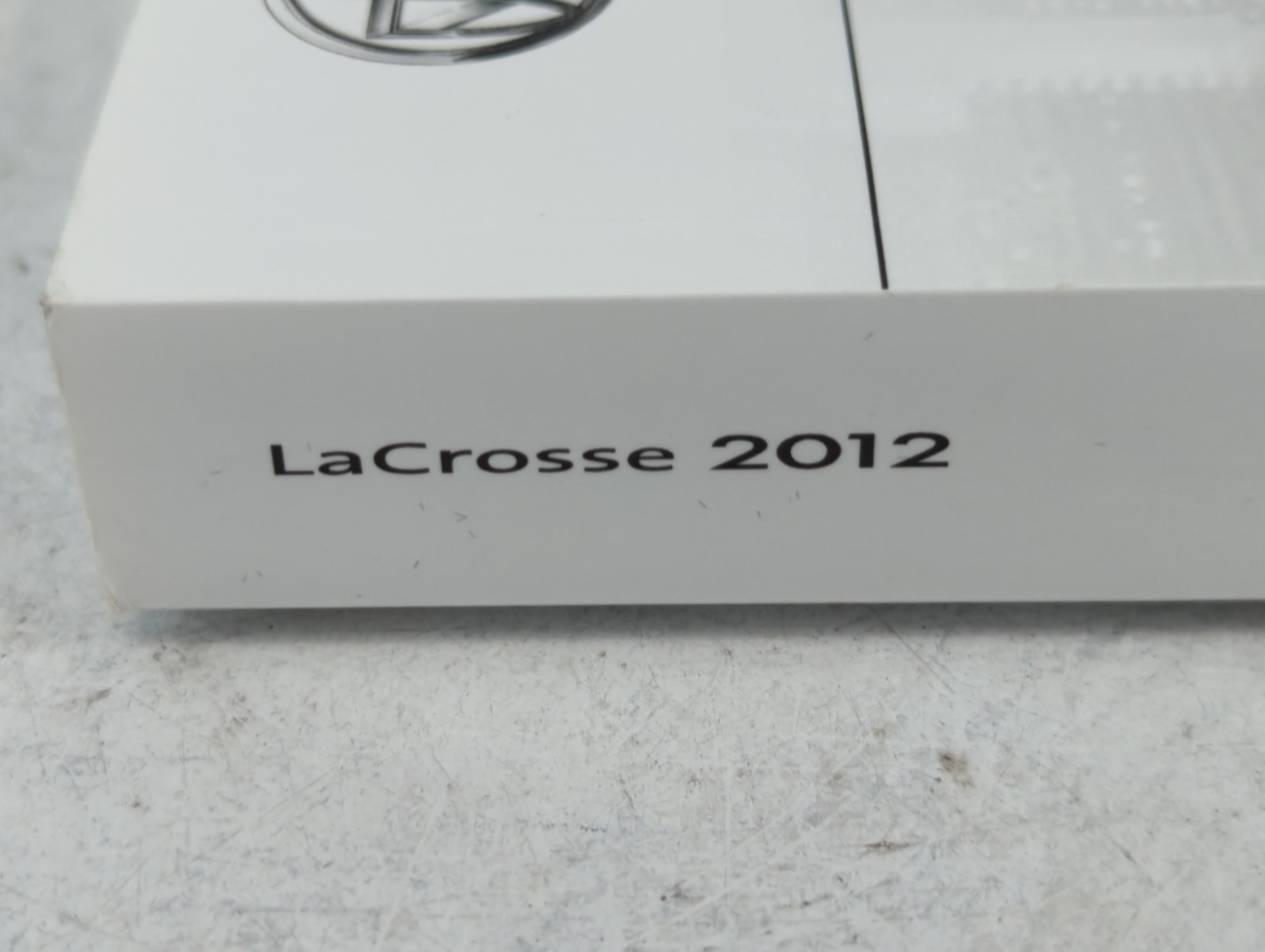 2012 Buick Lacrosse Owners Manual Book Guide P/N:20867287_FR OEM Used Auto Parts - Oemusedautoparts1.com