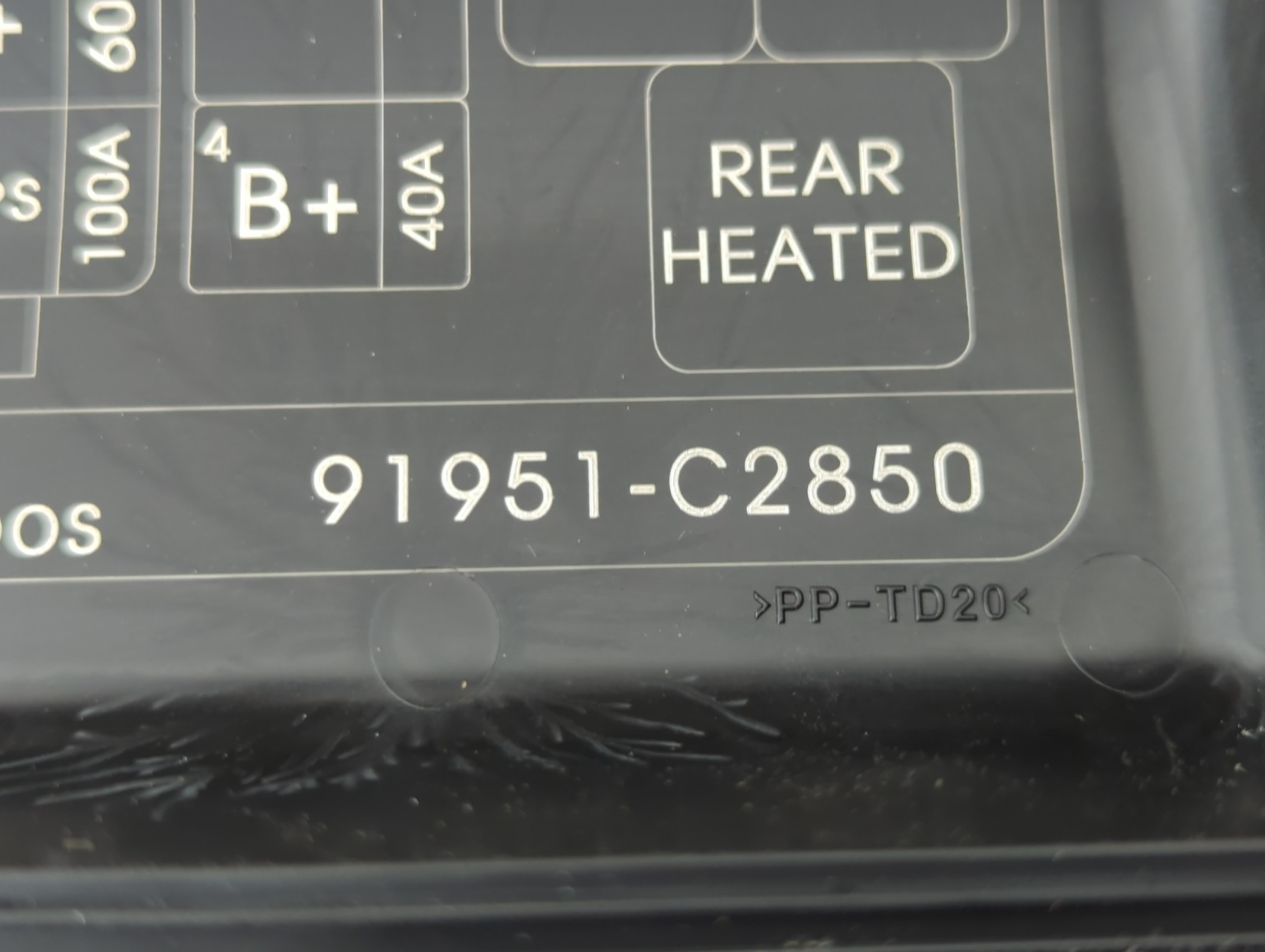 2018-2019 Hyundai Sonata Fusebox Fuse Box Panel Relay Module P/N:91951-C2850 Fits Fits 2018 2019 OEM Used Auto Parts - Oemusedautoparts1.com