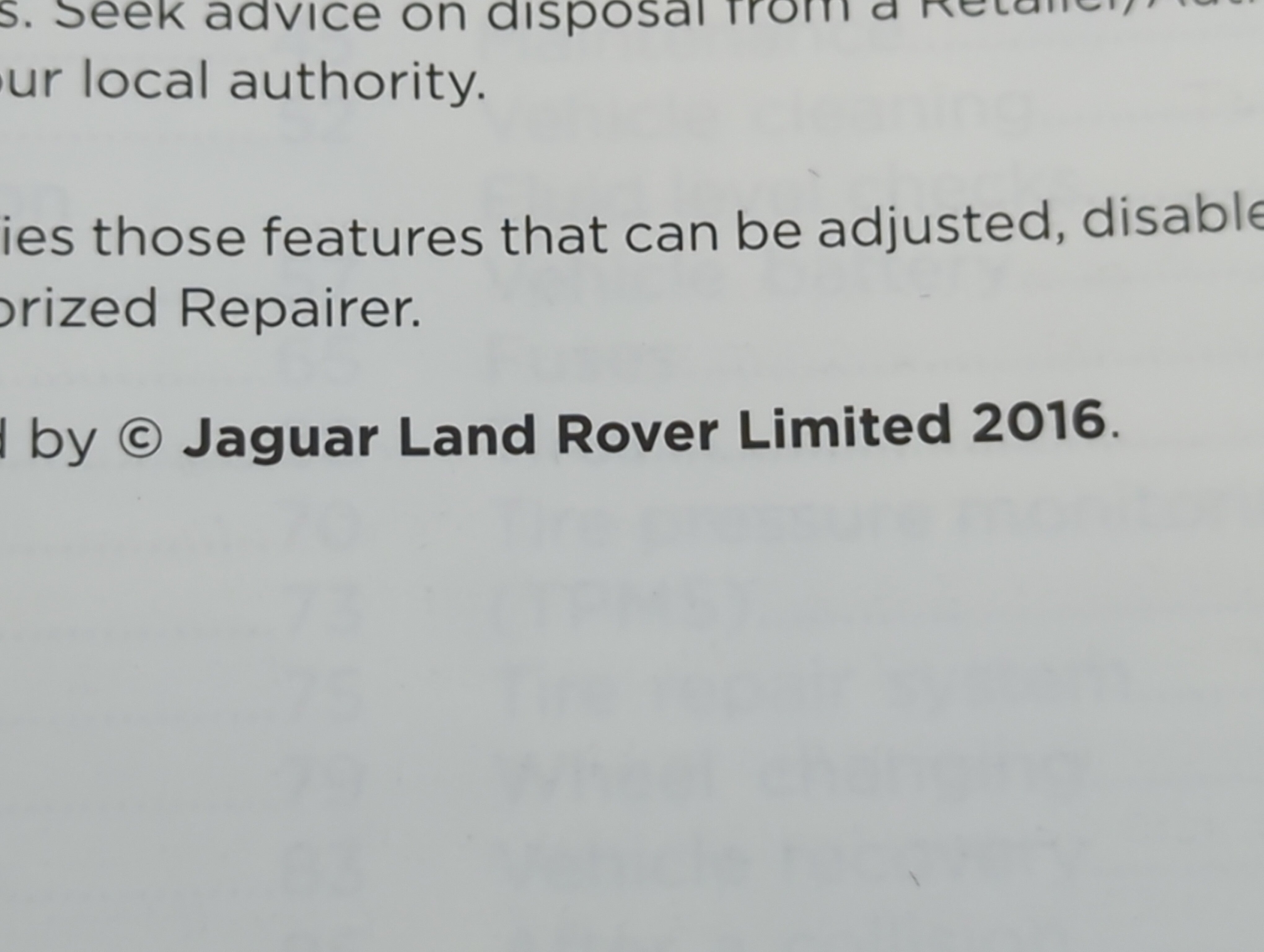 2016 Jaguar Xe Owners Manual Book Guide P/N:JJM 18 01 36 181 OEM Used Auto Parts - Oemusedautoparts1.com