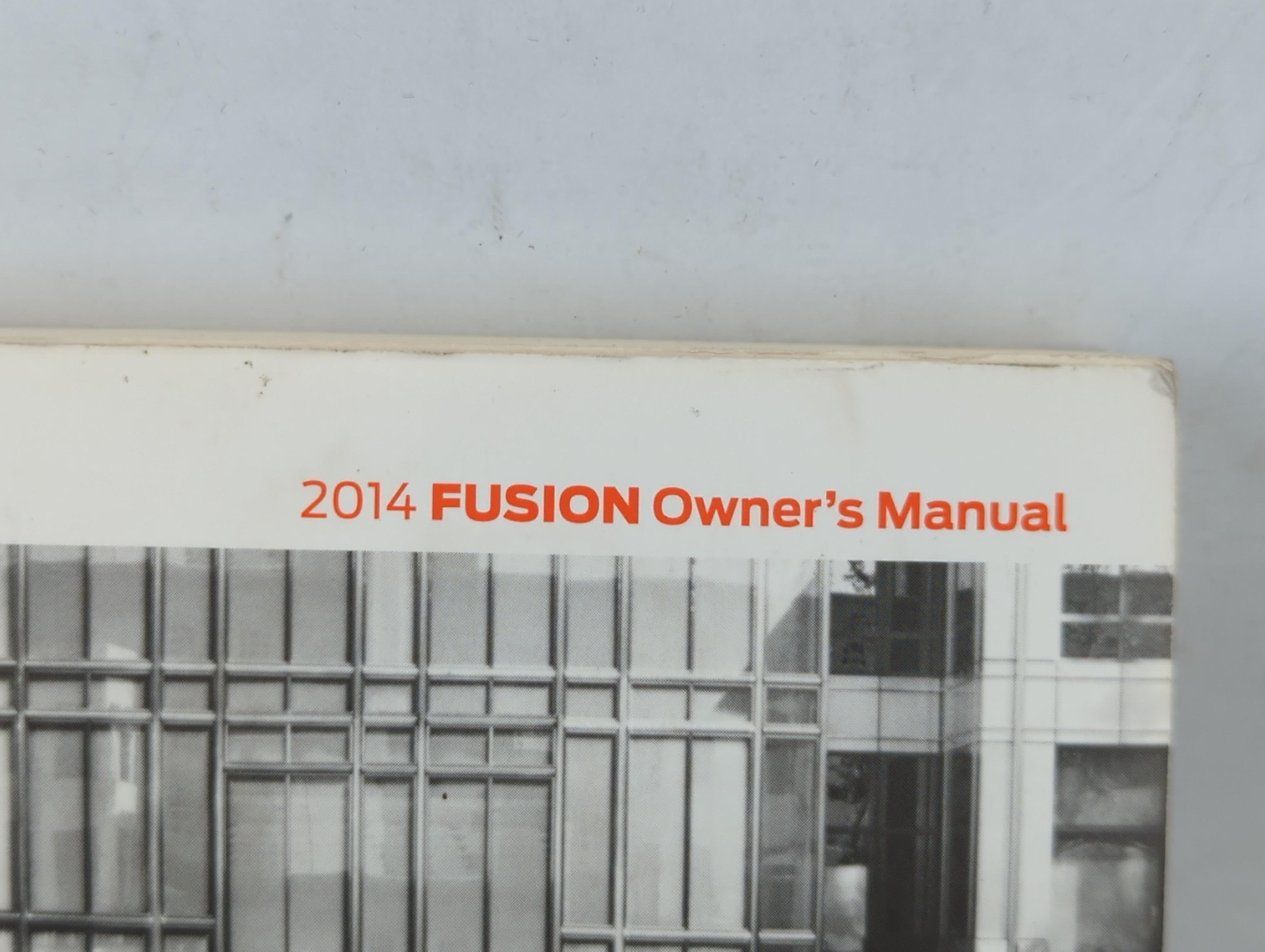 2014 Ford Fusion Owners Manual Book Guide P/N:EE5J 19A321 AA OEM Used Auto Parts - Oemusedautoparts1.com