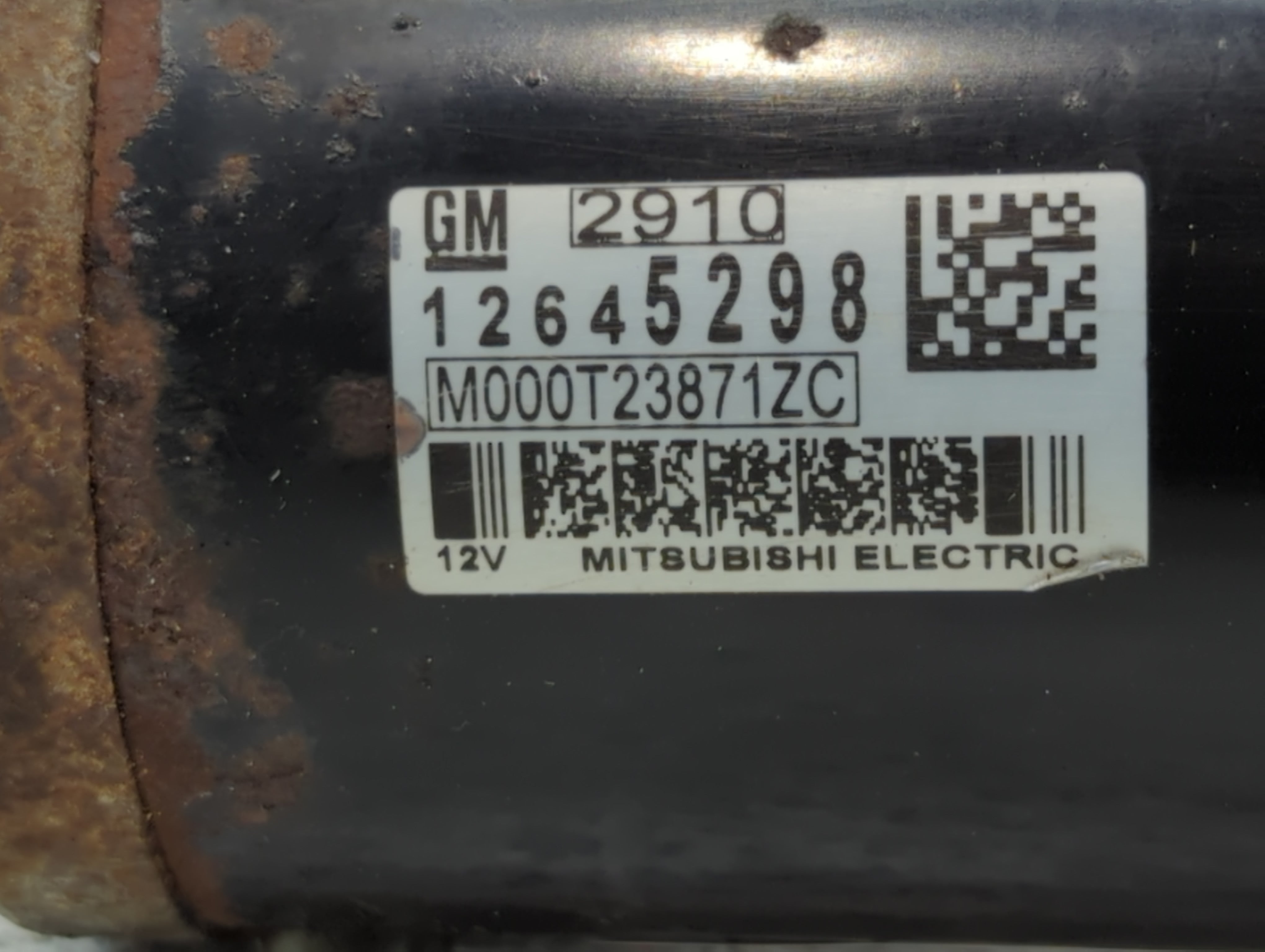 2012 Chevrolet Traverse Car Starter Motor Solenoid OEM P/N:M000T23871ZC 12645298 Fits OEM Used Auto Parts - Oemusedautoparts1.com