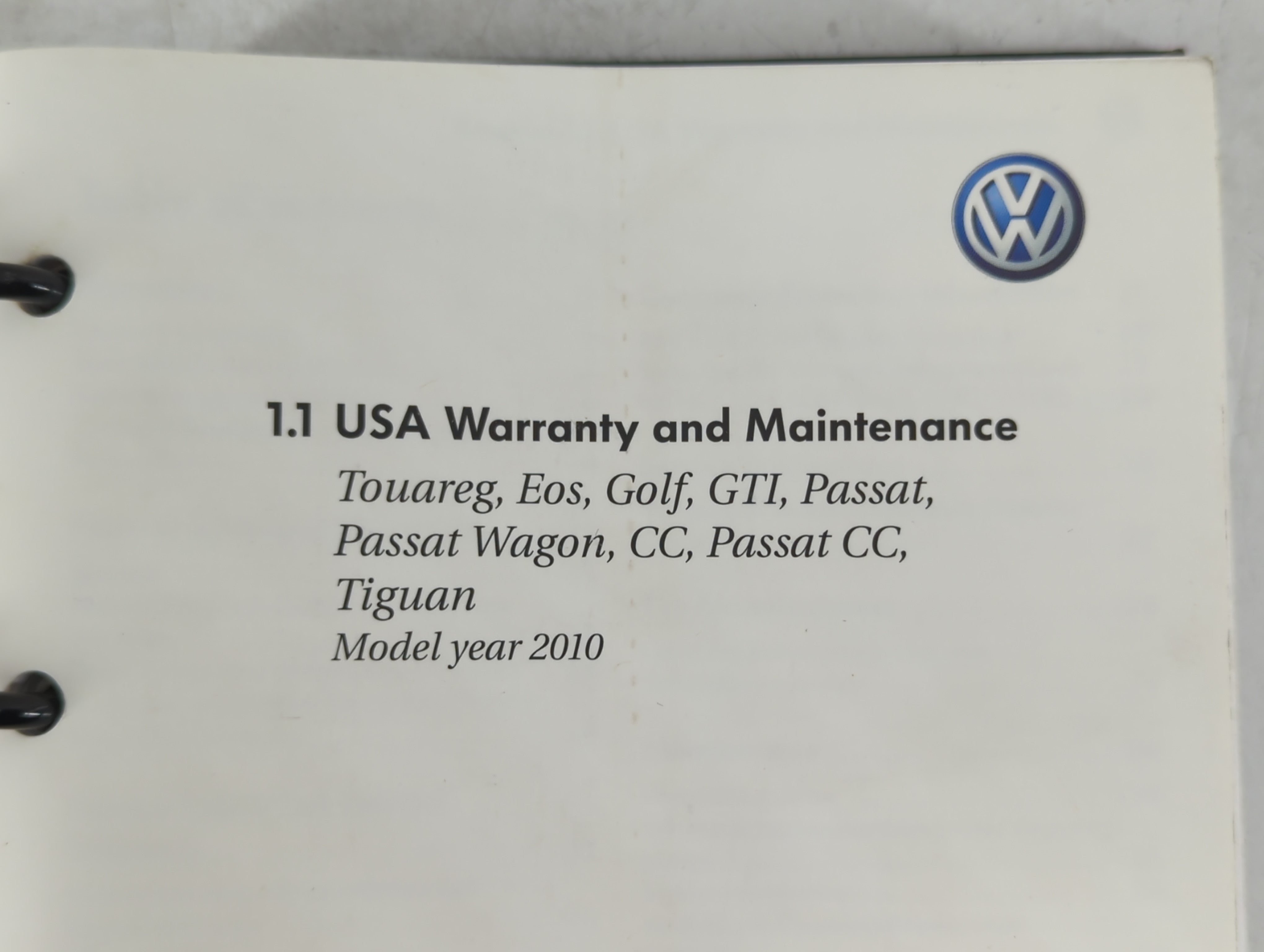 2010 Volkswagen Passat Owners Manual Book Guide OEM Used Auto Parts - Oemusedautoparts1.com