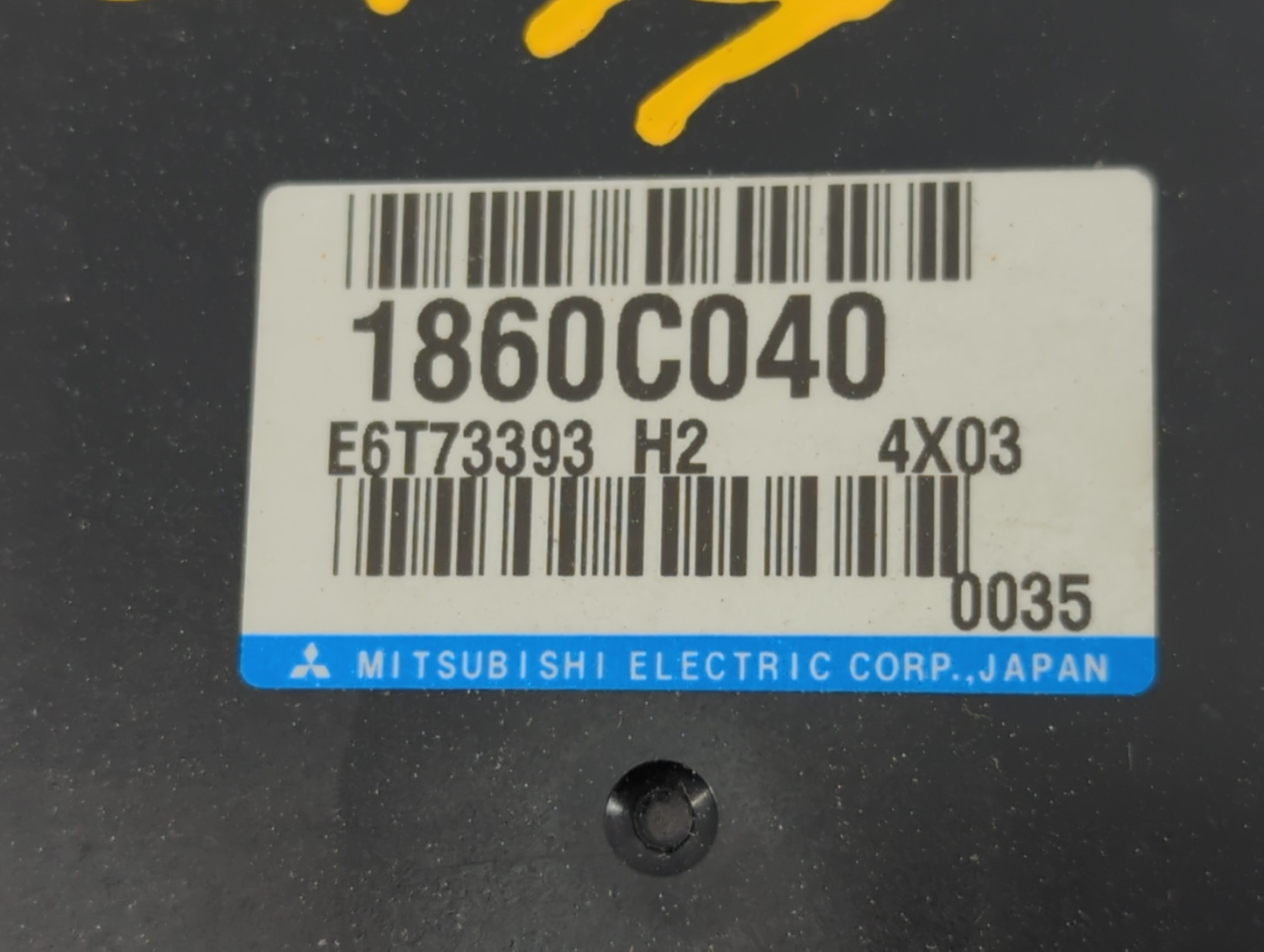 2013-2015 Mitsubishi Lancer PCM Engine Control Computer ECU ECM PCU OEM P/N:E6T73393 1860C040 Fits Fits 2013 2014 2015 OEM Used Auto Parts - Oemusedautoparts1.com