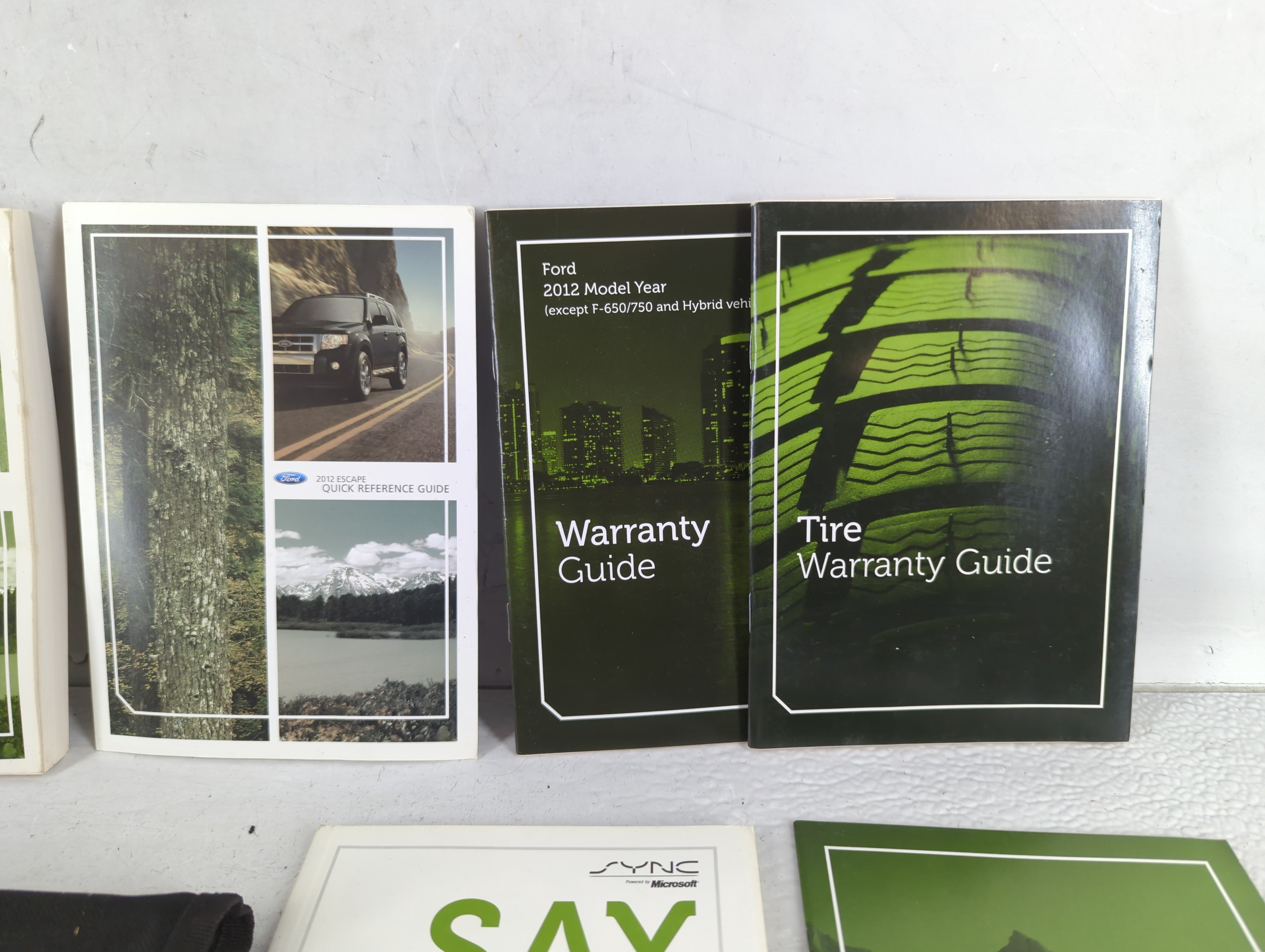 2012 Ford Escape Owners Manual Book Guide OEM Used Auto Parts - Oemusedautoparts1.com