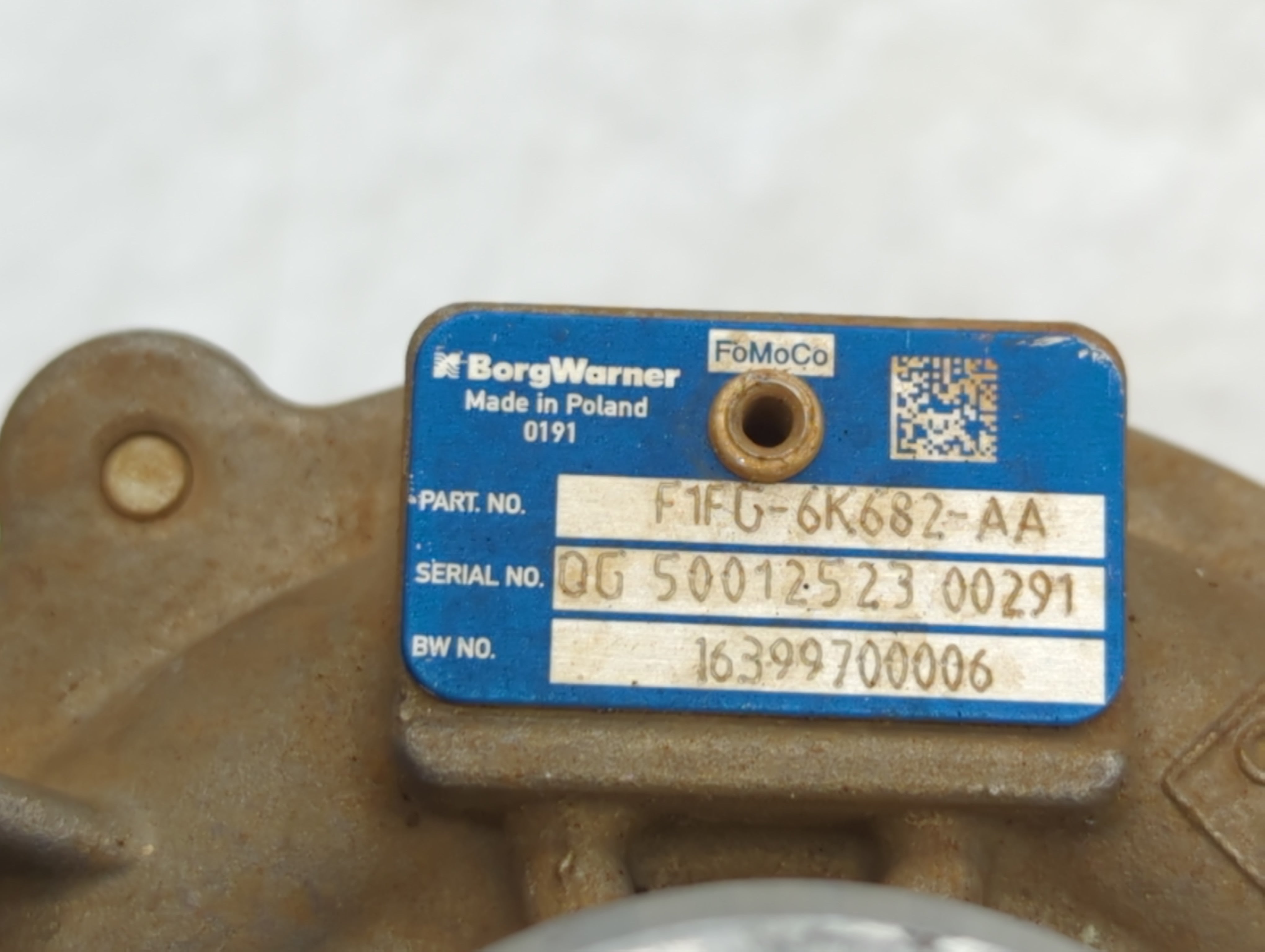 2014 Ford Fusion Turbocharger Turbo Charger Super Charger Supercharger - Oemusedautoparts1.com