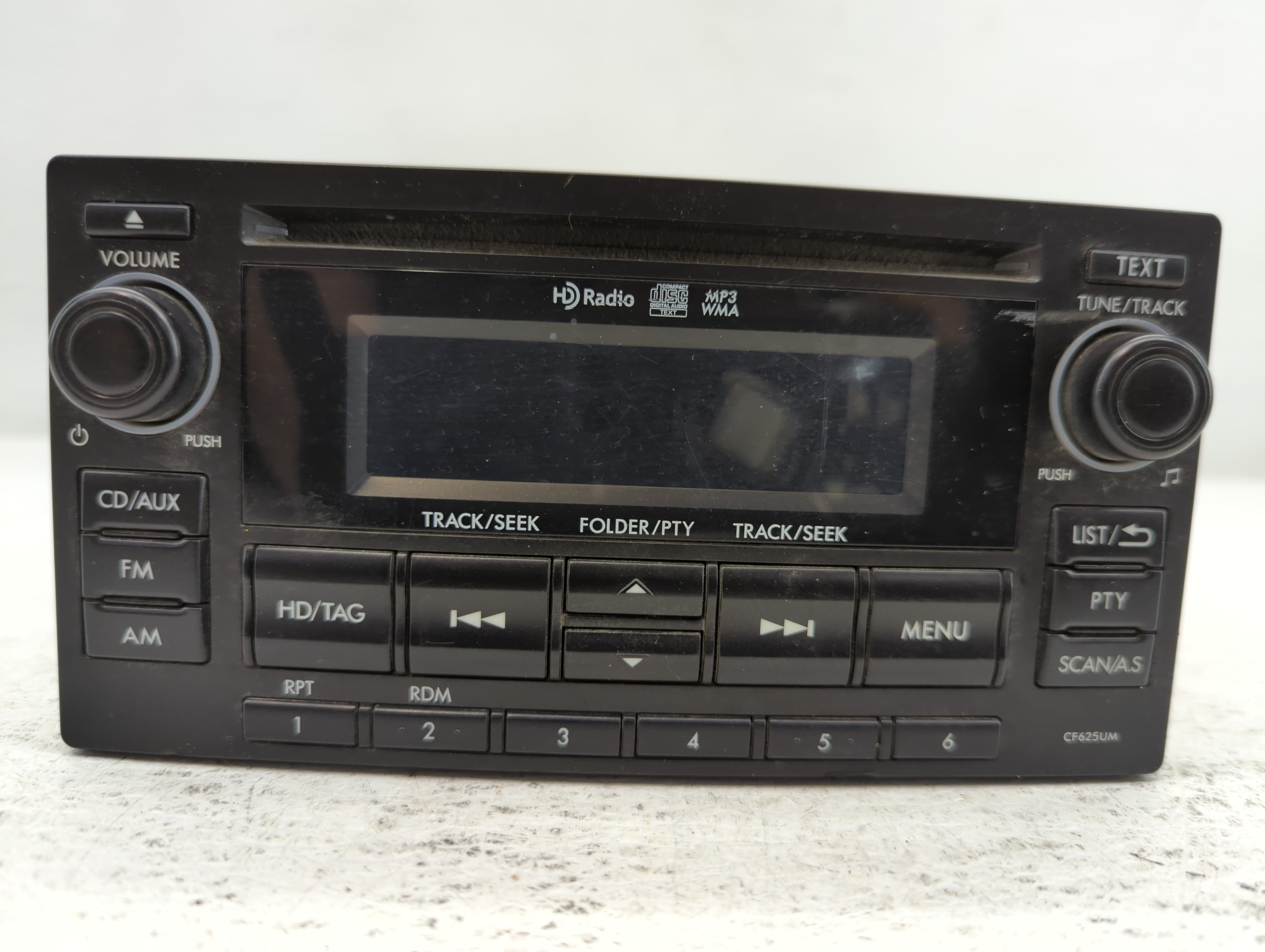 2015 Subaru Forester Radio AM FM Cd Player Receiver Replacement P/N:PF-3491 86201SG620 Fits OEM Used Auto Parts - Oemusedautoparts1.com