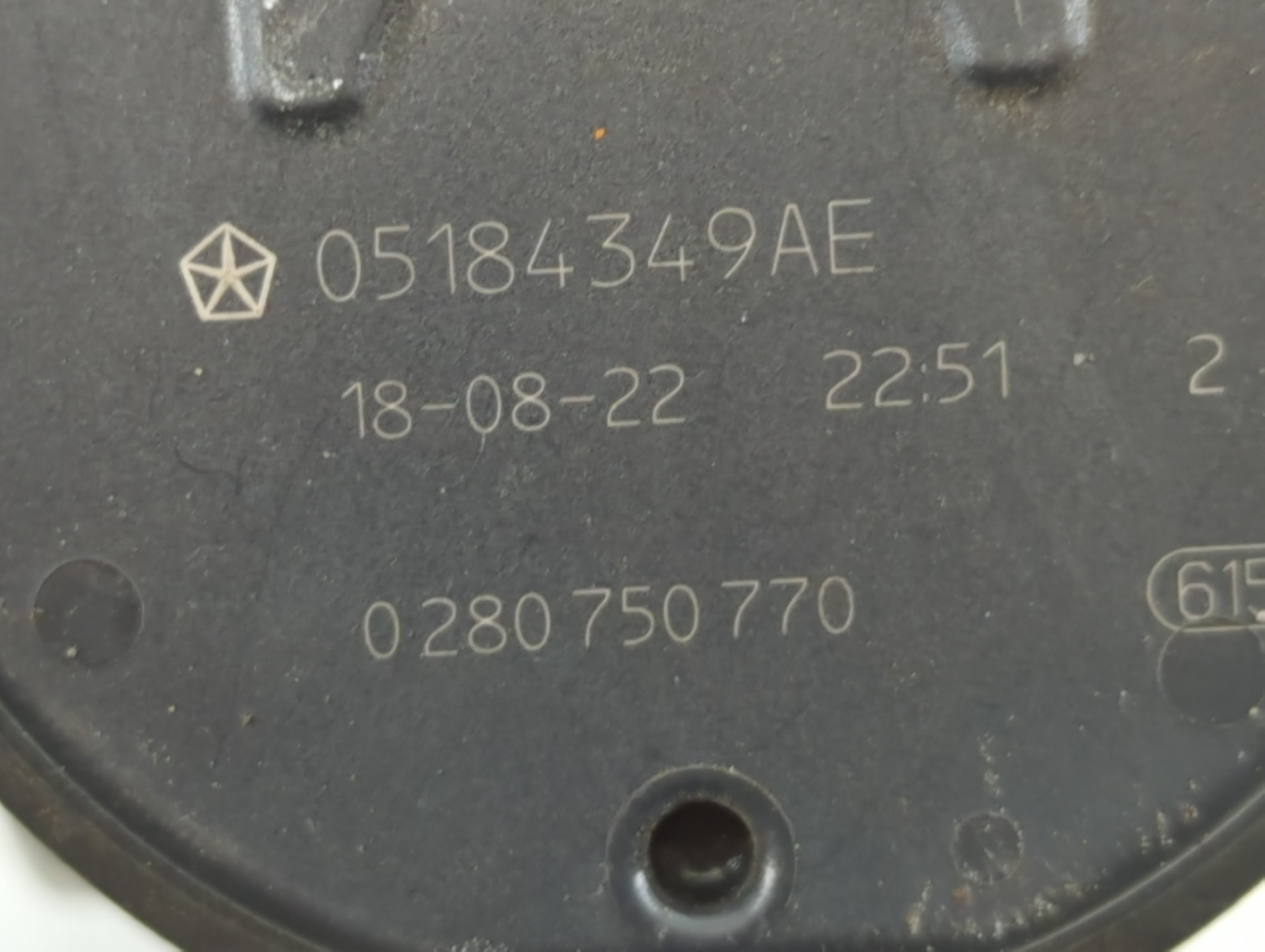 2017-2022 Chrysler Pacifica Throttle Body P/N:0 280 750 770 05184349AE Fits OEM Used Auto Parts - Oemusedautoparts1.com