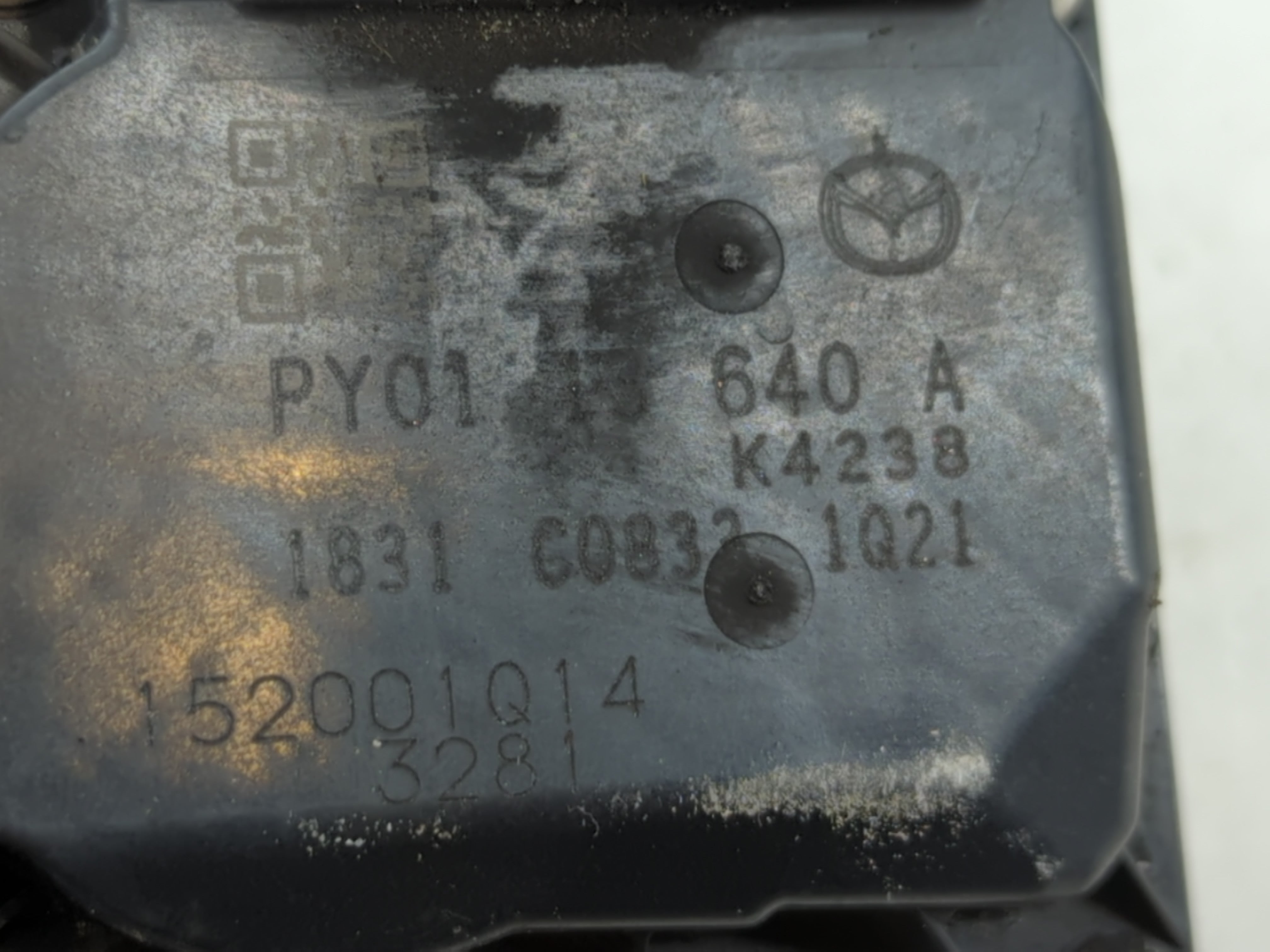 2014-2017 Mazda Cx-5 Throttle Body P/N:K4238 PY01 13 640 A Fits Fits 2014 2015 2016 2017 2018 OEM Used Auto Parts - Oemusedautoparts1.com
