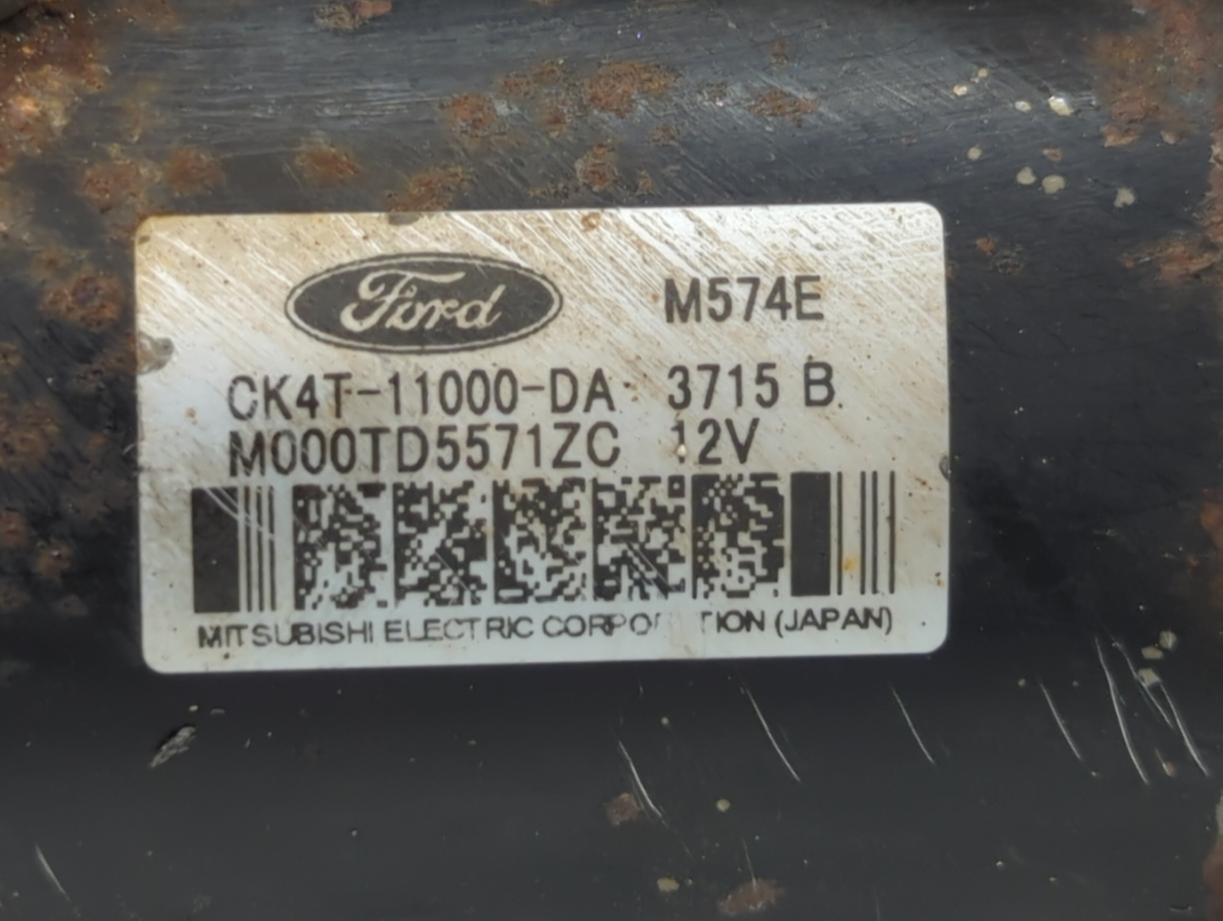 2015-2017 Ford F-150 Car Starter Motor Solenoid OEM P/N:3715 B M000TD5571ZC, CK4T-11000-DA Fits Fits 2015 2016 2017 2018 2019 2020 OEM Used Auto Parts - Oemusedautoparts1.com