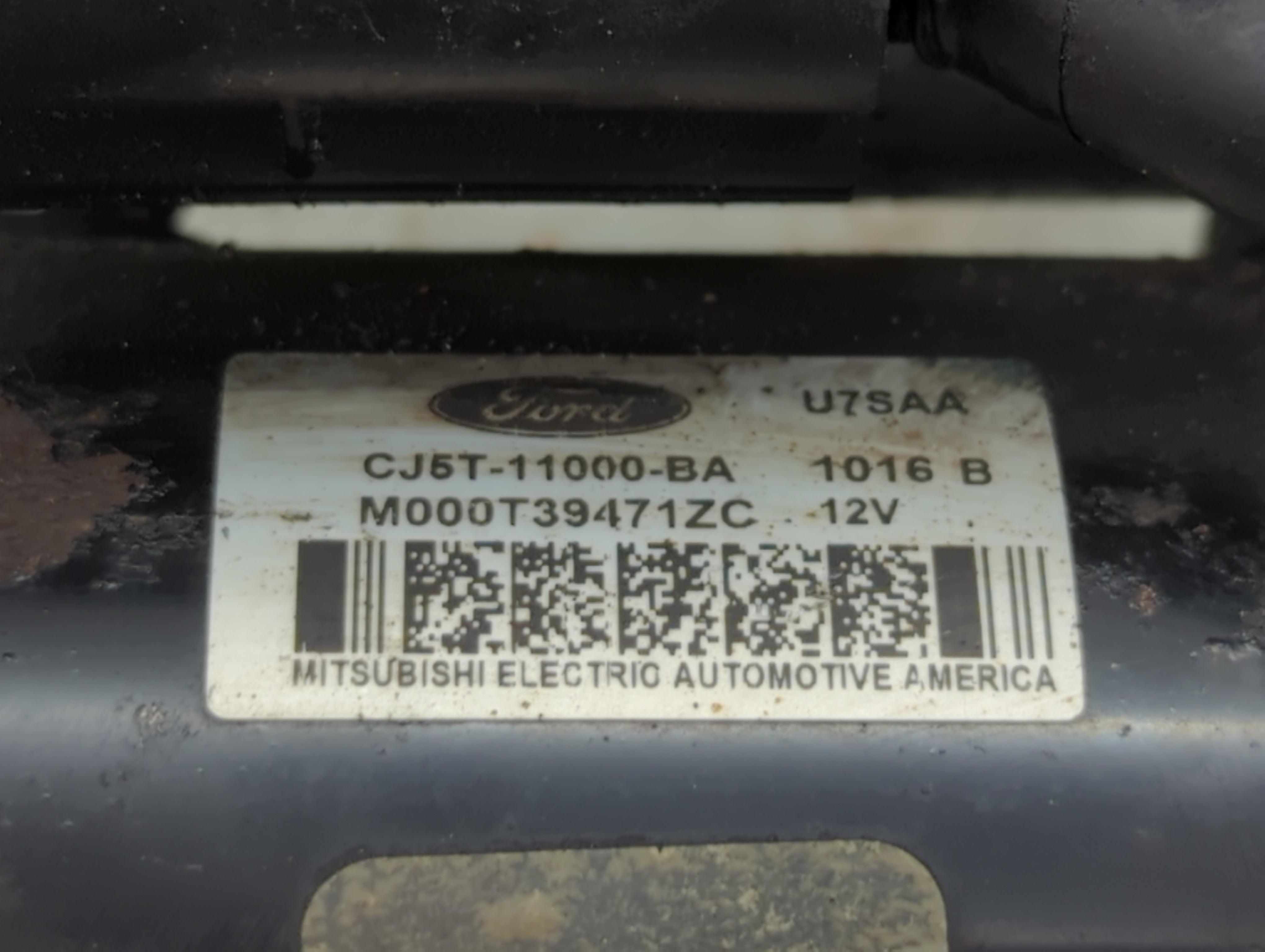 2013-2016 Ford Escape Car Starter Motor Solenoid OEM P/N:M000T39471ZC CJ5T-11000-BA Fits Fits 2013 2014 2015 2016 OEM Used Auto Parts - Oemusedautoparts1.com