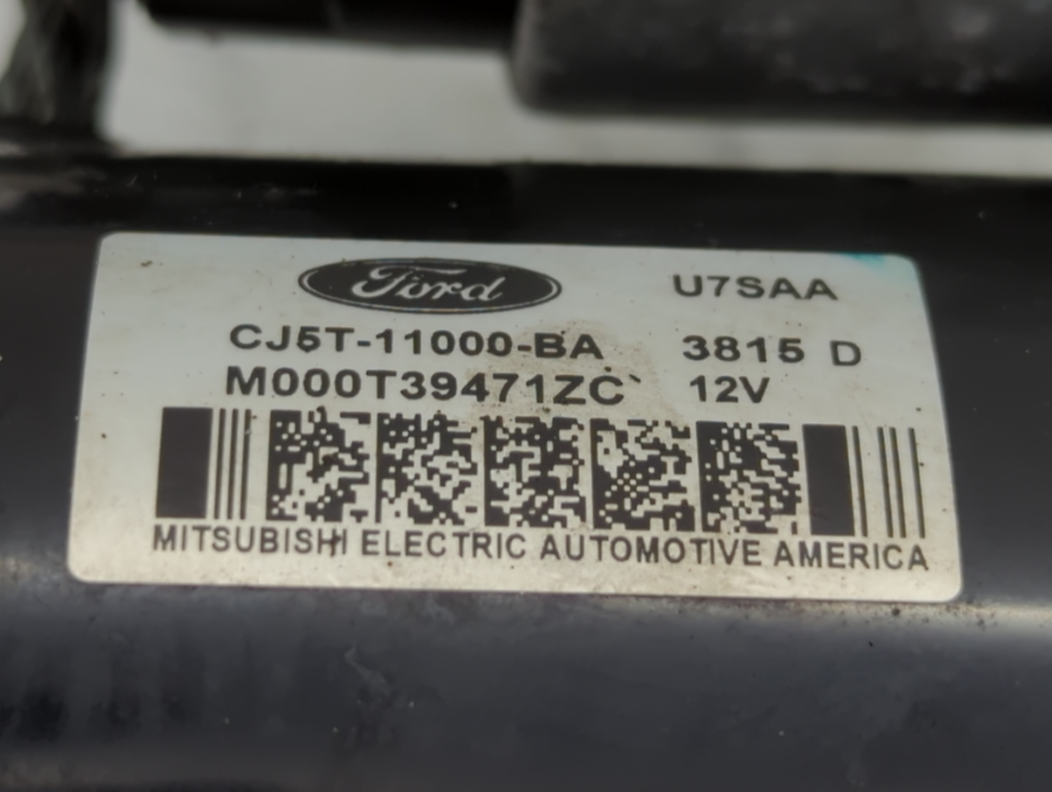 2013-2016 Ford Escape Car Starter Motor Solenoid OEM P/N:M000T39471ZC CJ5T-11000-BA Fits Fits 2013 2014 2015 2016 OEM Used Auto Parts - Oemusedautoparts1.com