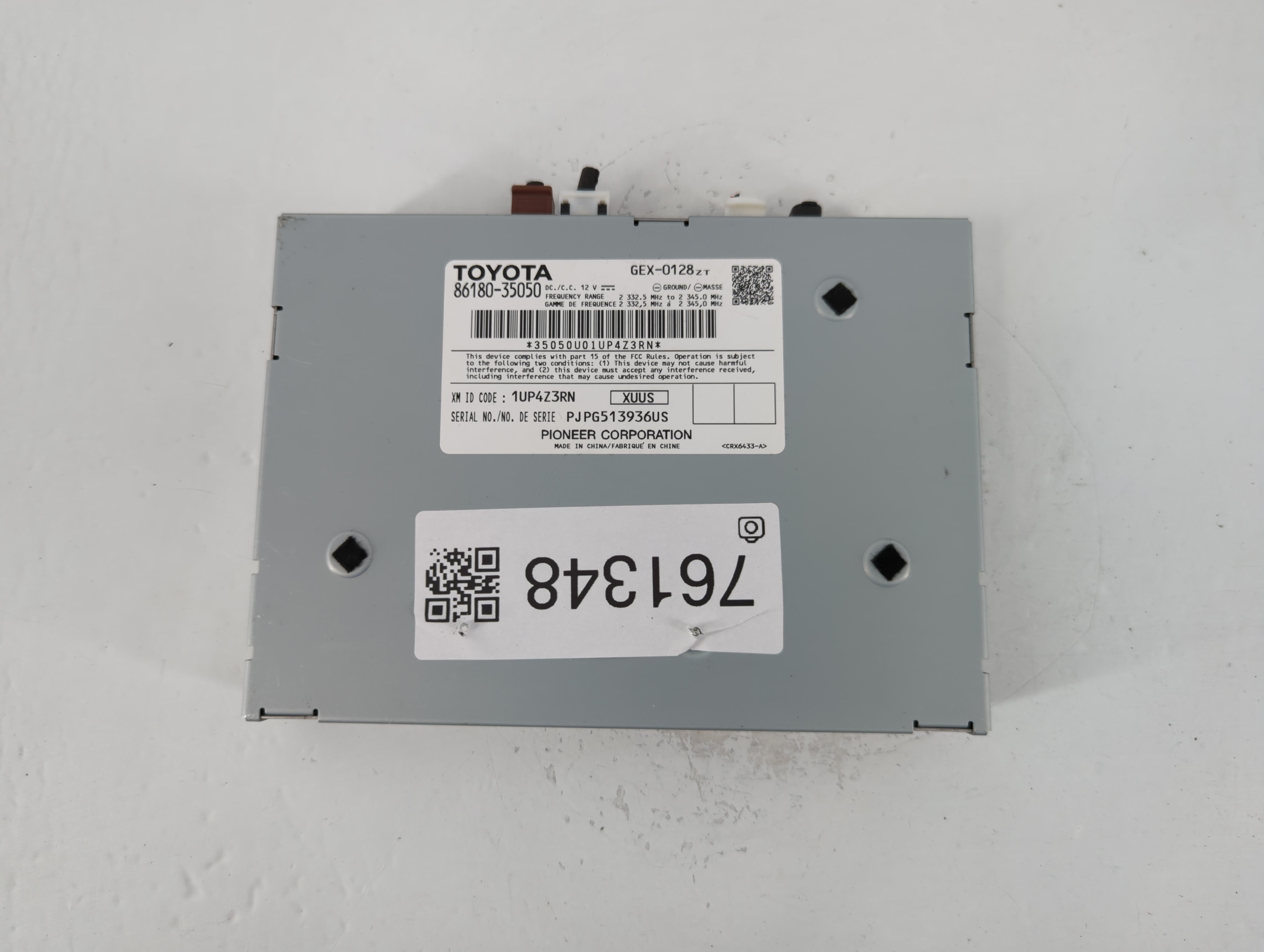 2014-2016 Toyota Corolla Radio AM FM Cd Player Receiver Replacement P/N:86180-35050 Fits Fits 2014 2015 2016 OEM Used Auto Parts - Oemusedautoparts1.com