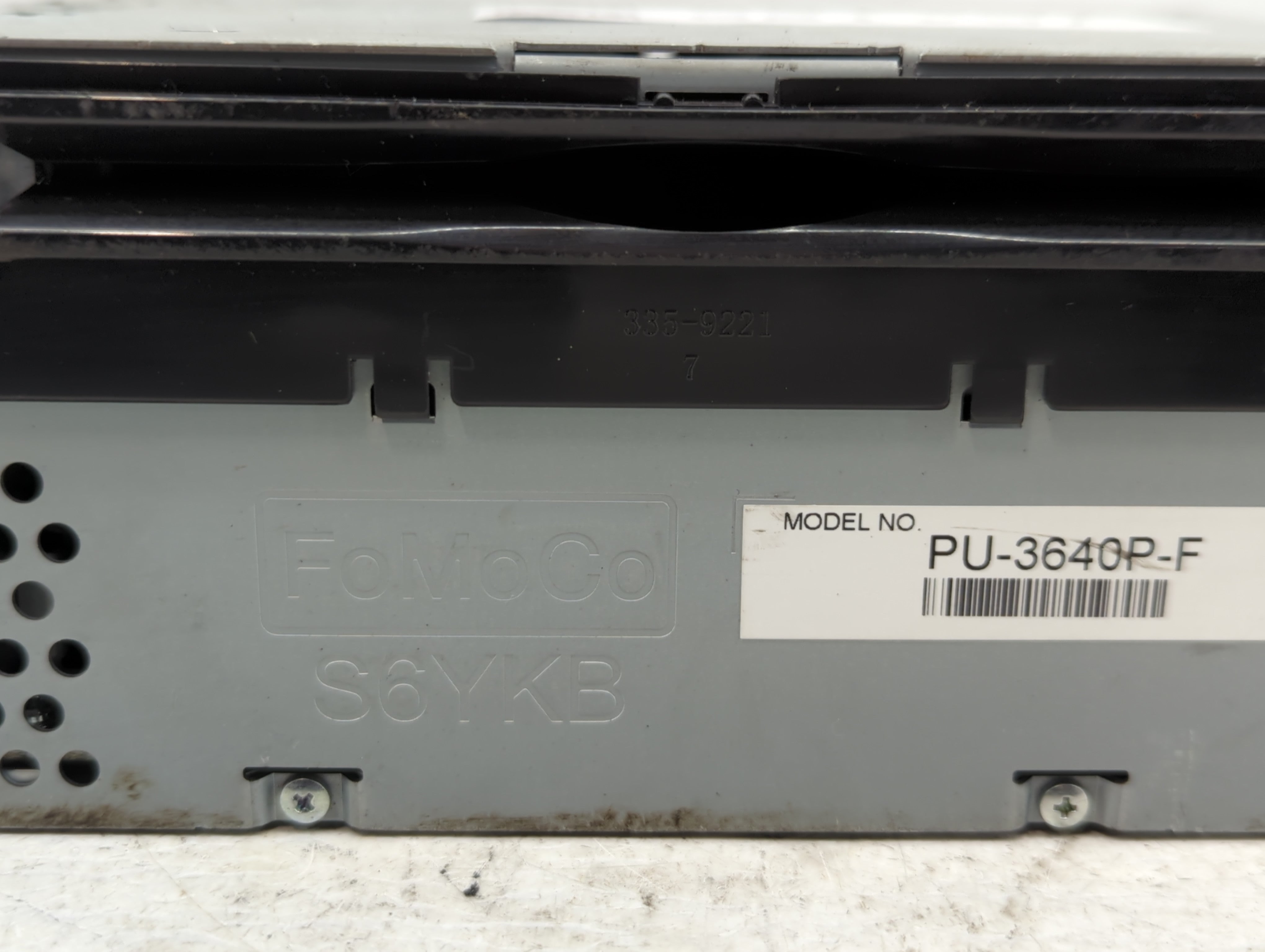 2017-2018 Ford F-150 Radio AM FM Cd Player Receiver Replacement P/N:JL3T-19C107-BA Fits Fits 2017 2018 OEM Used Auto Parts - Oemusedautoparts1.com