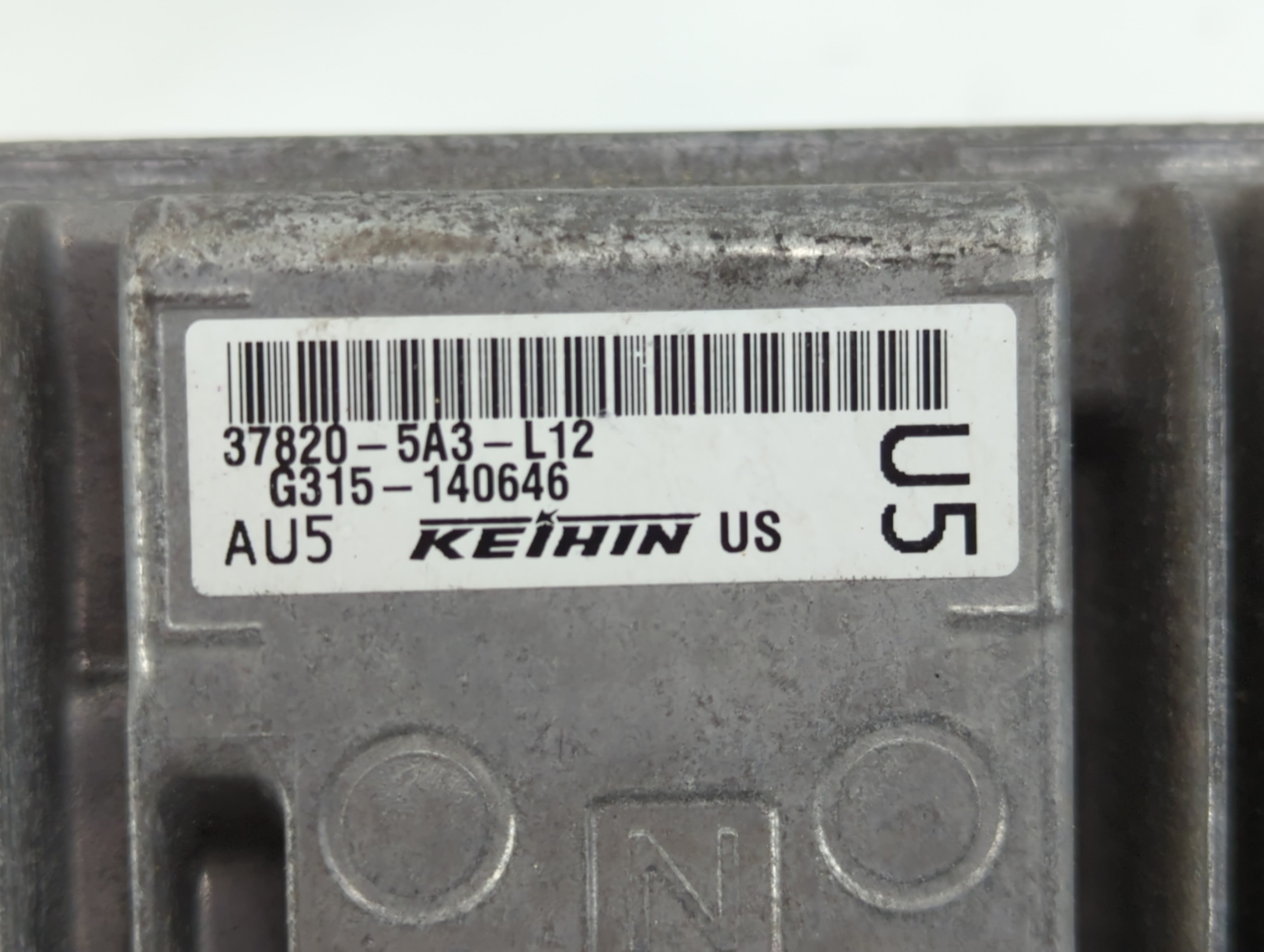 2014 Honda Accord PCM Engine Control Computer ECU ECM PCU OEM P/N:37820-5A3-L12 Fits OEM Used Auto Parts - Oemusedautoparts1.com