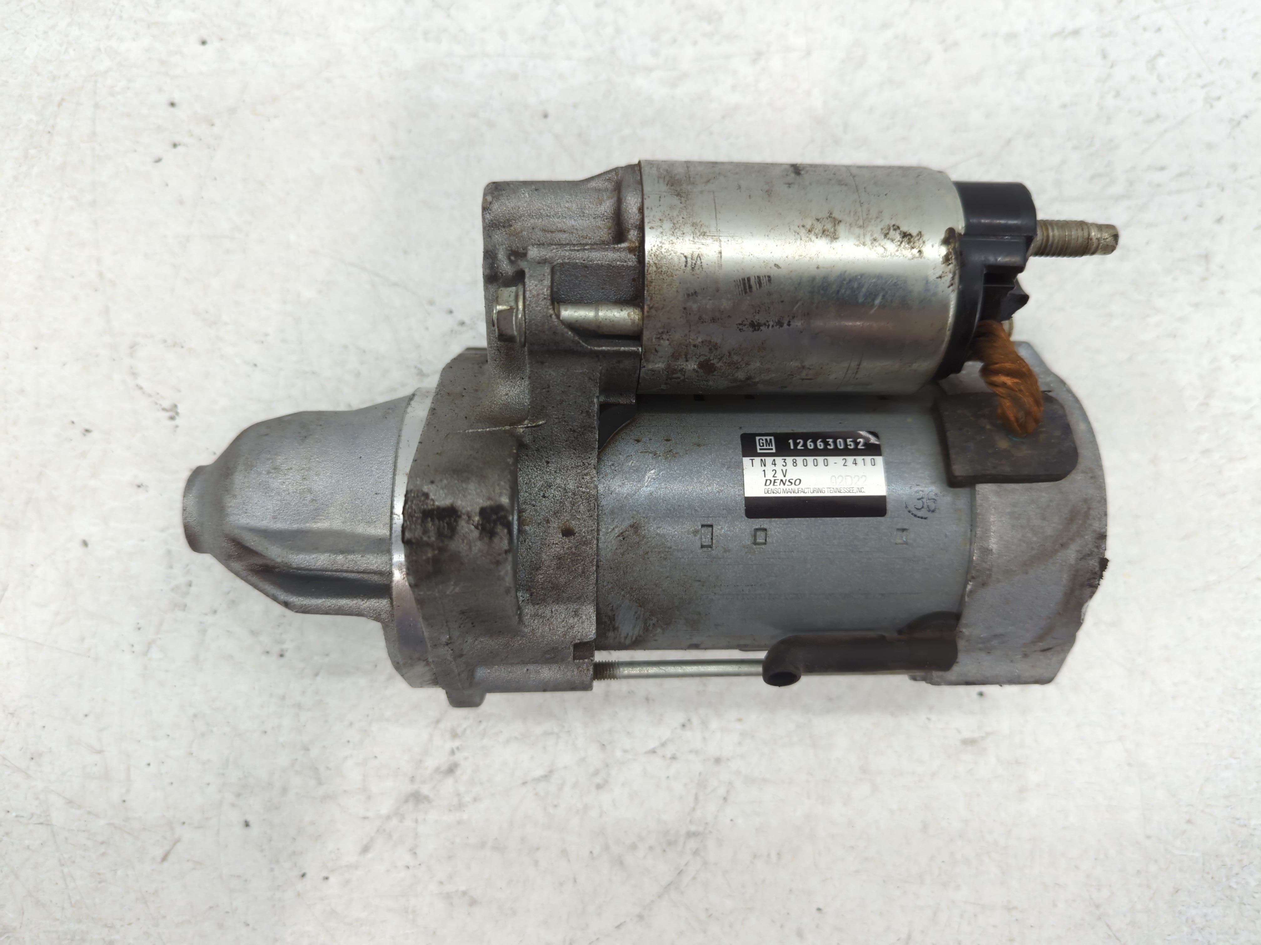 2014 Chevrolet Malibu Car Starter Motor Solenoid OEM P/N:TN438000-2410 12663052 Fits OEM Used Auto Parts - Oemusedautoparts1.com