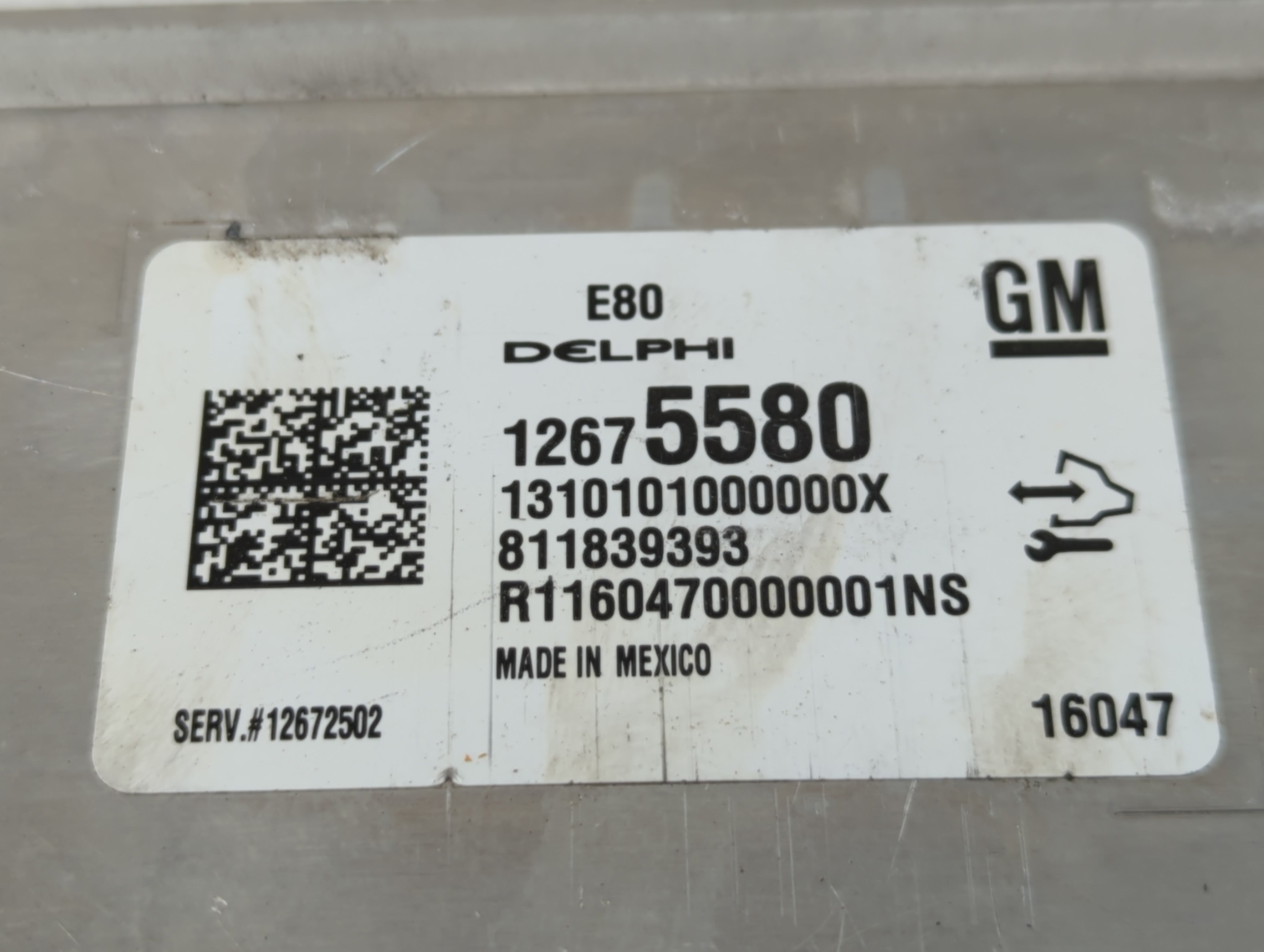 2016 Chevrolet Malibu PCM Engine Control Computer ECU ECM PCU OEM P/N:12675580 Fits OEM Used Auto Parts - Oemusedautoparts1.com
