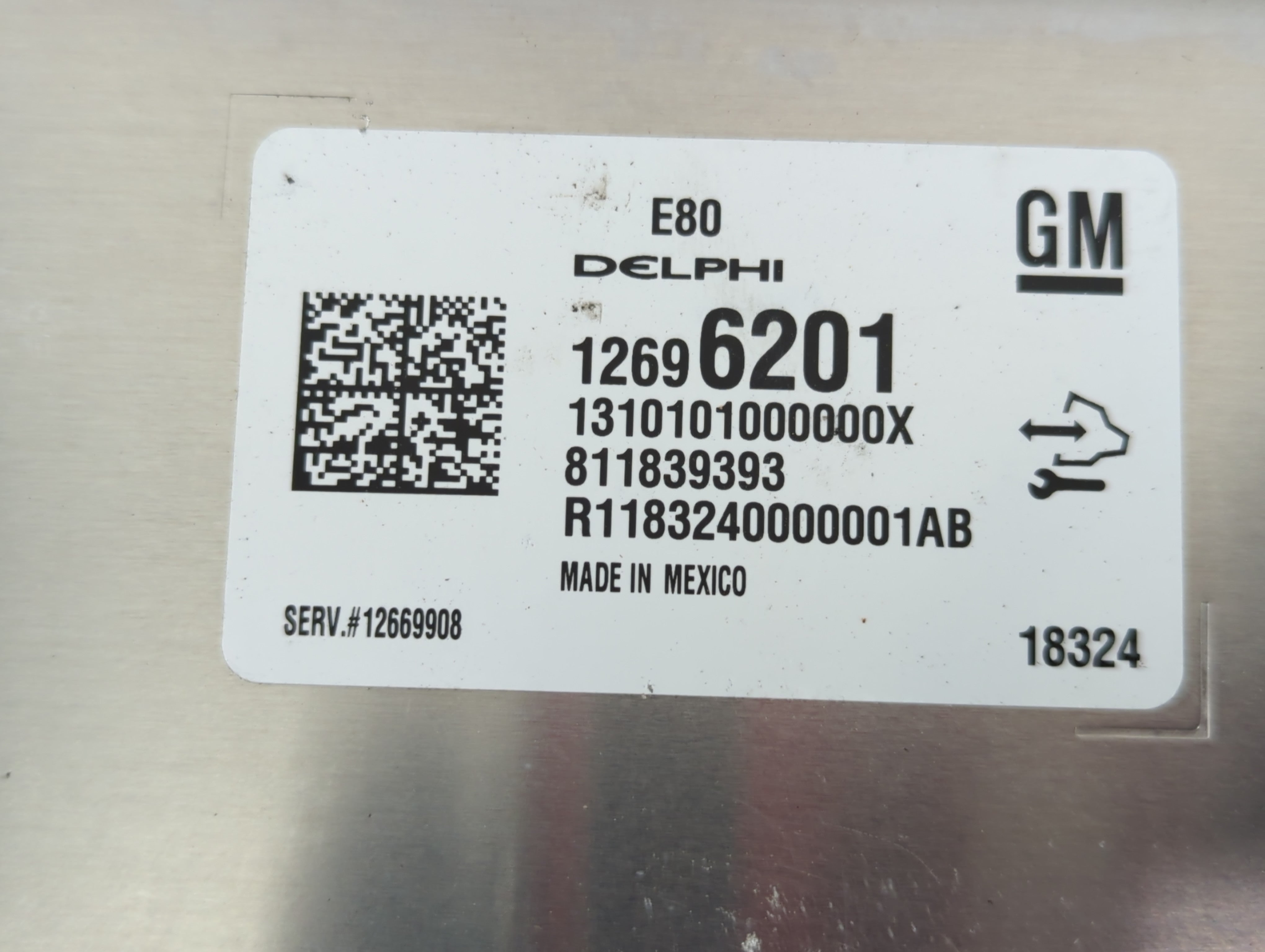 2017-2019 Chevrolet Cruze PCM Engine Control Computer ECU ECM PCU OEM P/N:12696201 Fits Fits 2017 2018 2019 2020 2021 2022 OEM Used Auto Parts - Oemusedautoparts1.com