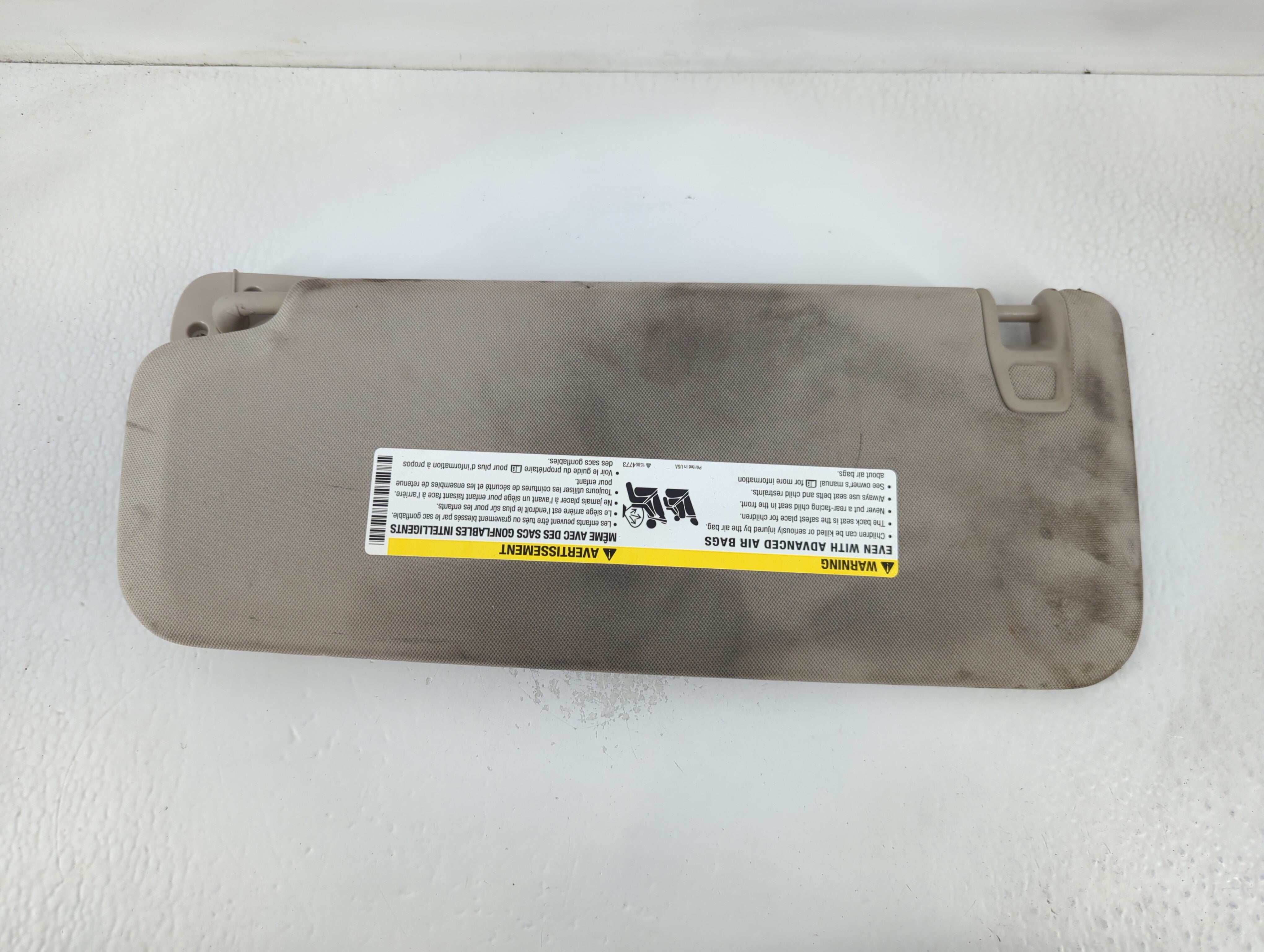 2007-2014 Gmc Yukon Xl Sun Visor Shade Replacement Passenger Right Mirror Fits Fits 2007 2008 2009 2010 2011 2012 2013 2014 OEM Used Auto Parts - Oemusedautoparts1.com