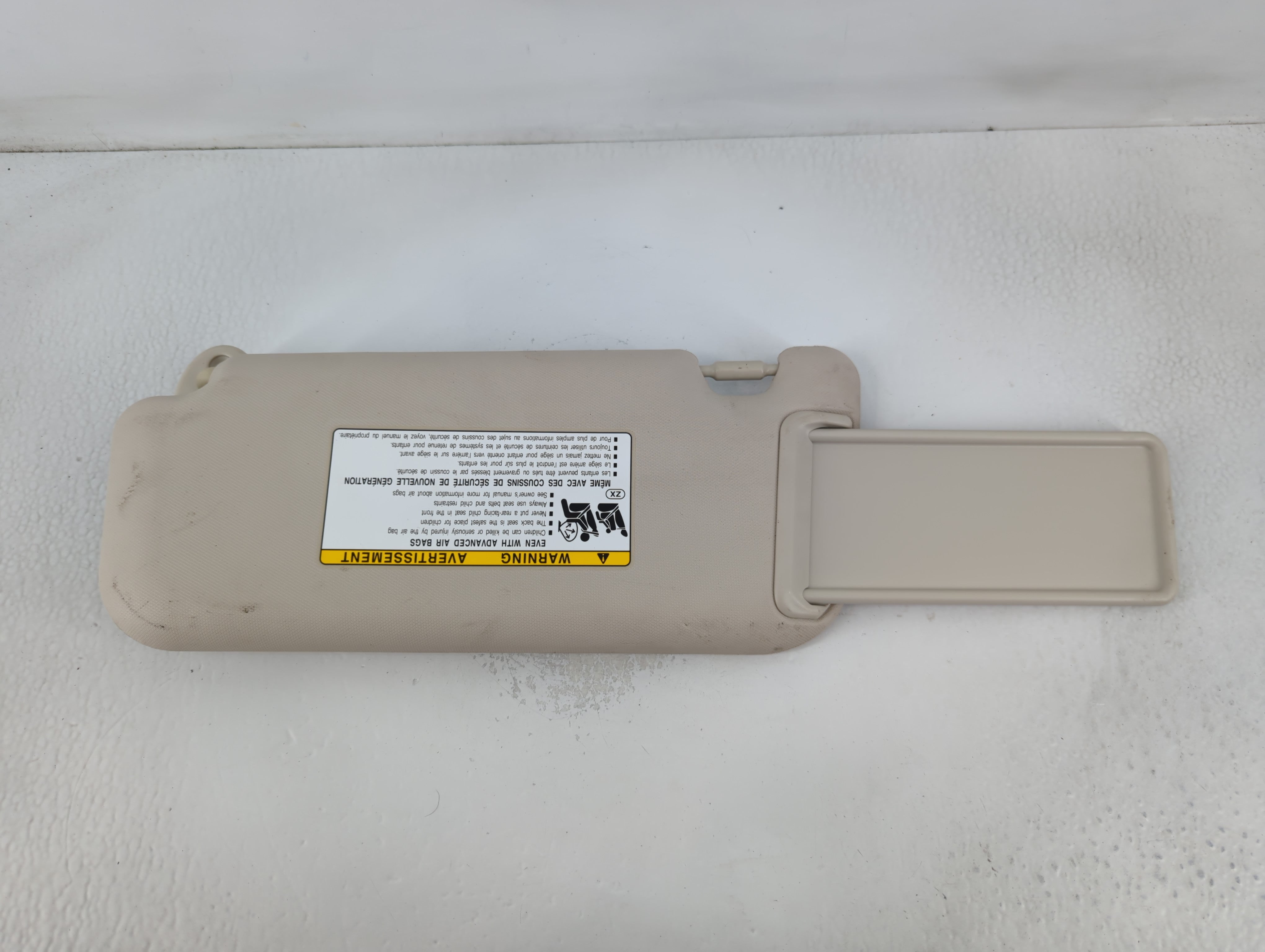 2019-2022 Toyota Corolla Sun Visor Shade Replacement Passenger Right Mirror Fits Fits 2019 2020 2021 2022 OEM Used Auto Parts - Oemusedautoparts1.com