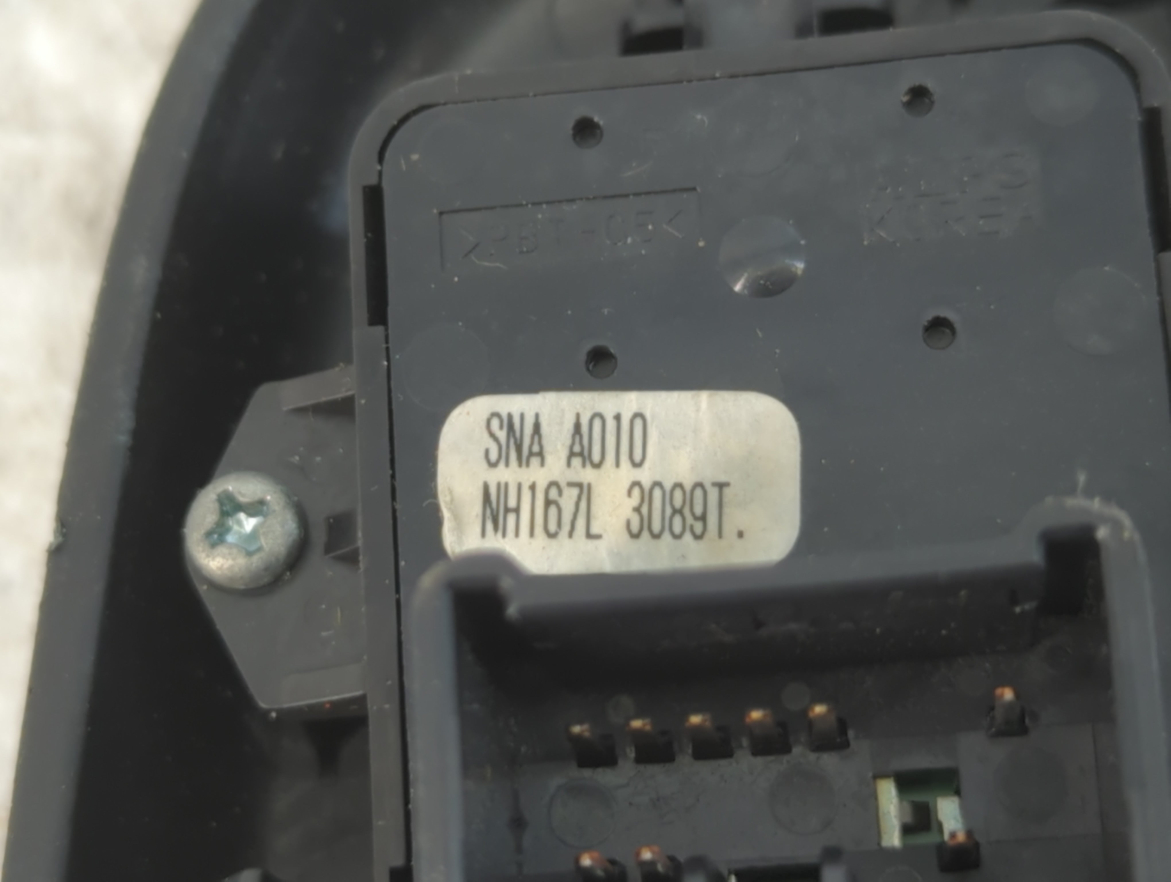 2001-2005 Honda Civic Master Power Window Switch Replacement Driver Side Left P/N:NH167L SNA A010 Fits OEM Used Auto Parts - Oemusedautoparts1.com