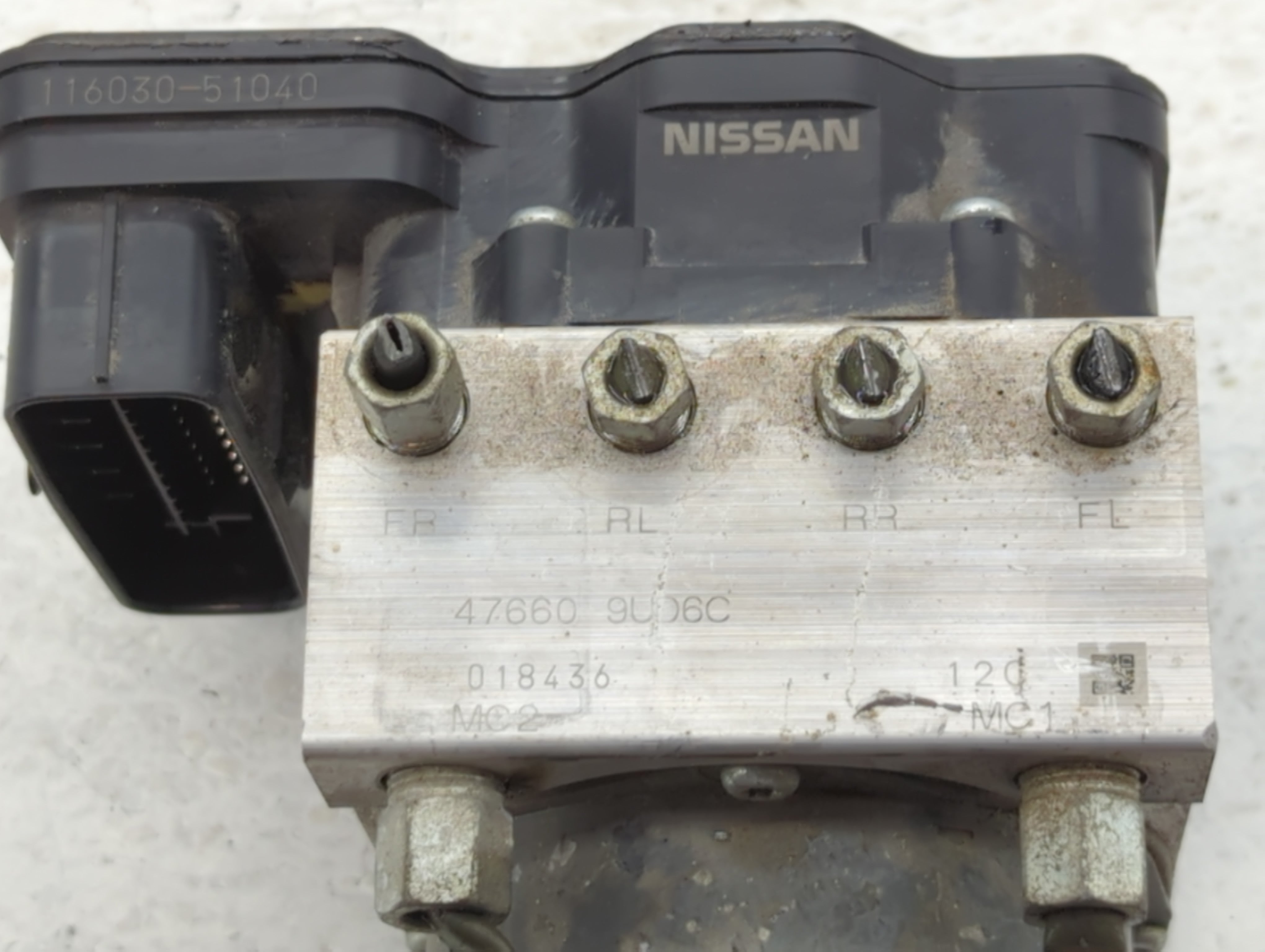 2017 Nissan Murano ABS Pump Control Module Replacement P/N:47660 9U06C Fits OEM Used Auto Parts - Oemusedautoparts1.com
