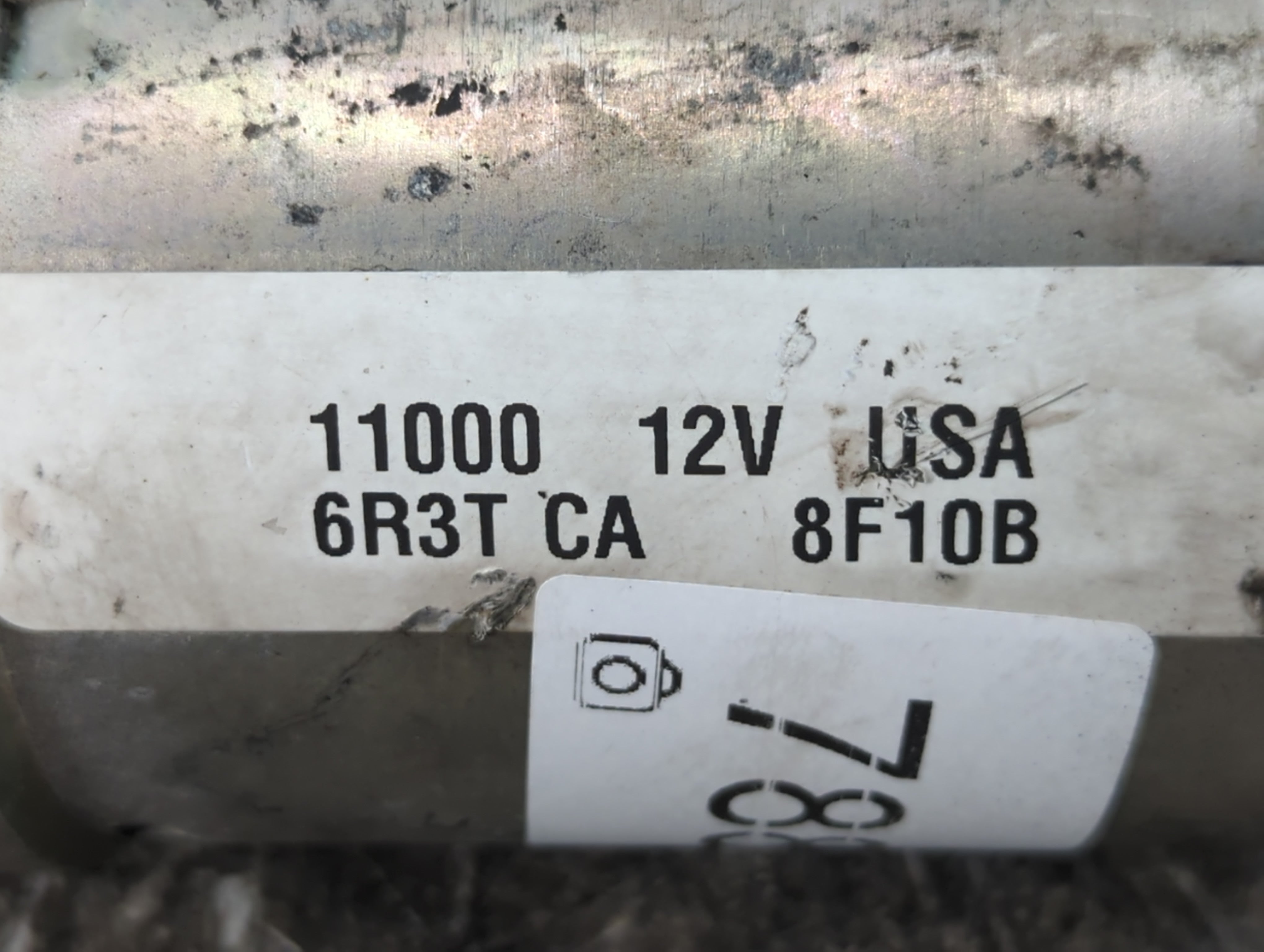 2006-2009 Ford Mustang Car Starter Motor Solenoid OEM P/N:6R3T CA 11000 12V Fits Fits 2006 2007 2008 2009 2010 2011 OEM Used Auto Parts - Oemusedautoparts1.com