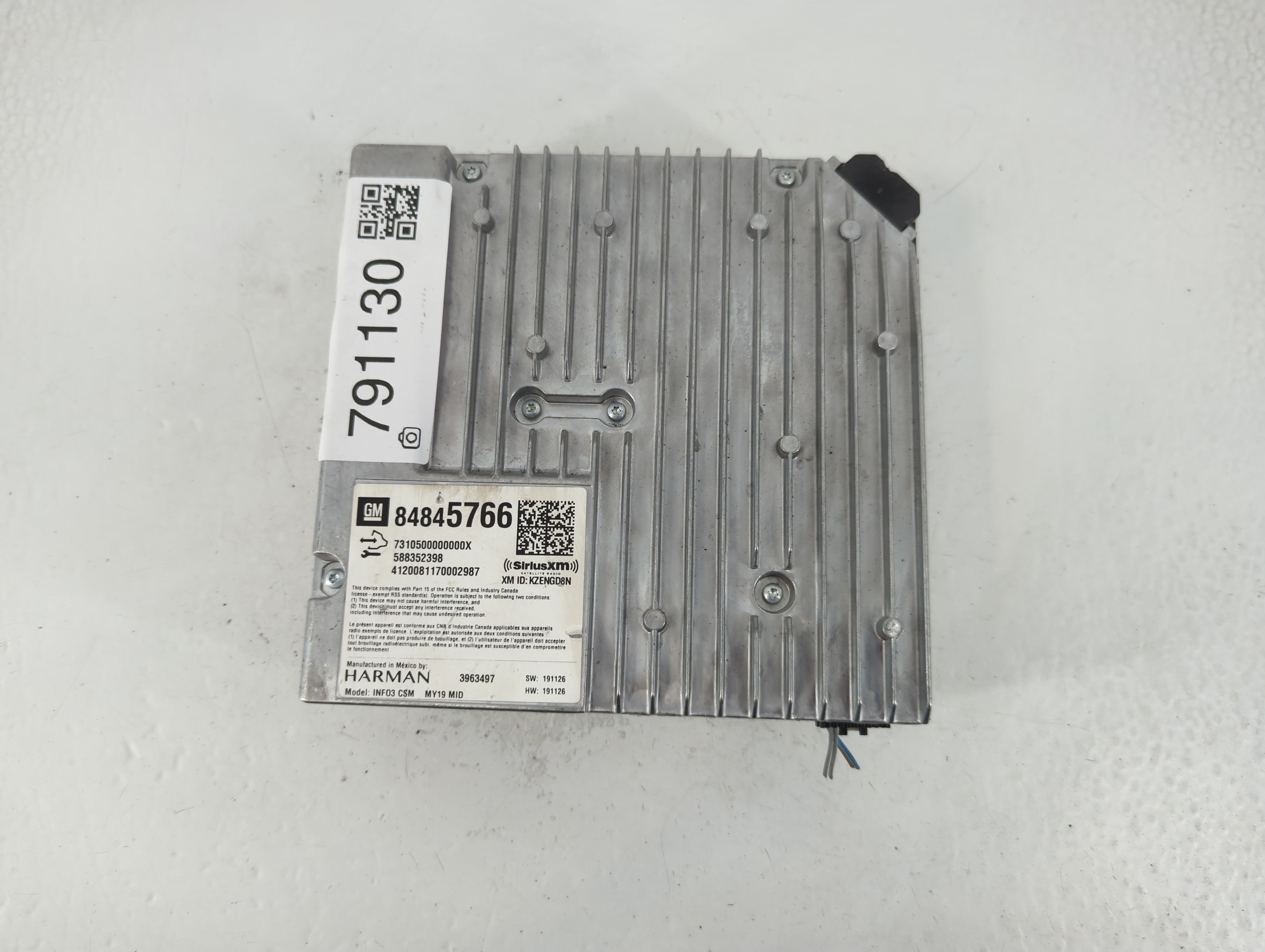 2020 Chevrolet Colorado PCM Engine Control Computer ECU ECM PCU OEM P/N:84845766 Fits OEM Used Auto Parts - Oemusedautoparts1.com