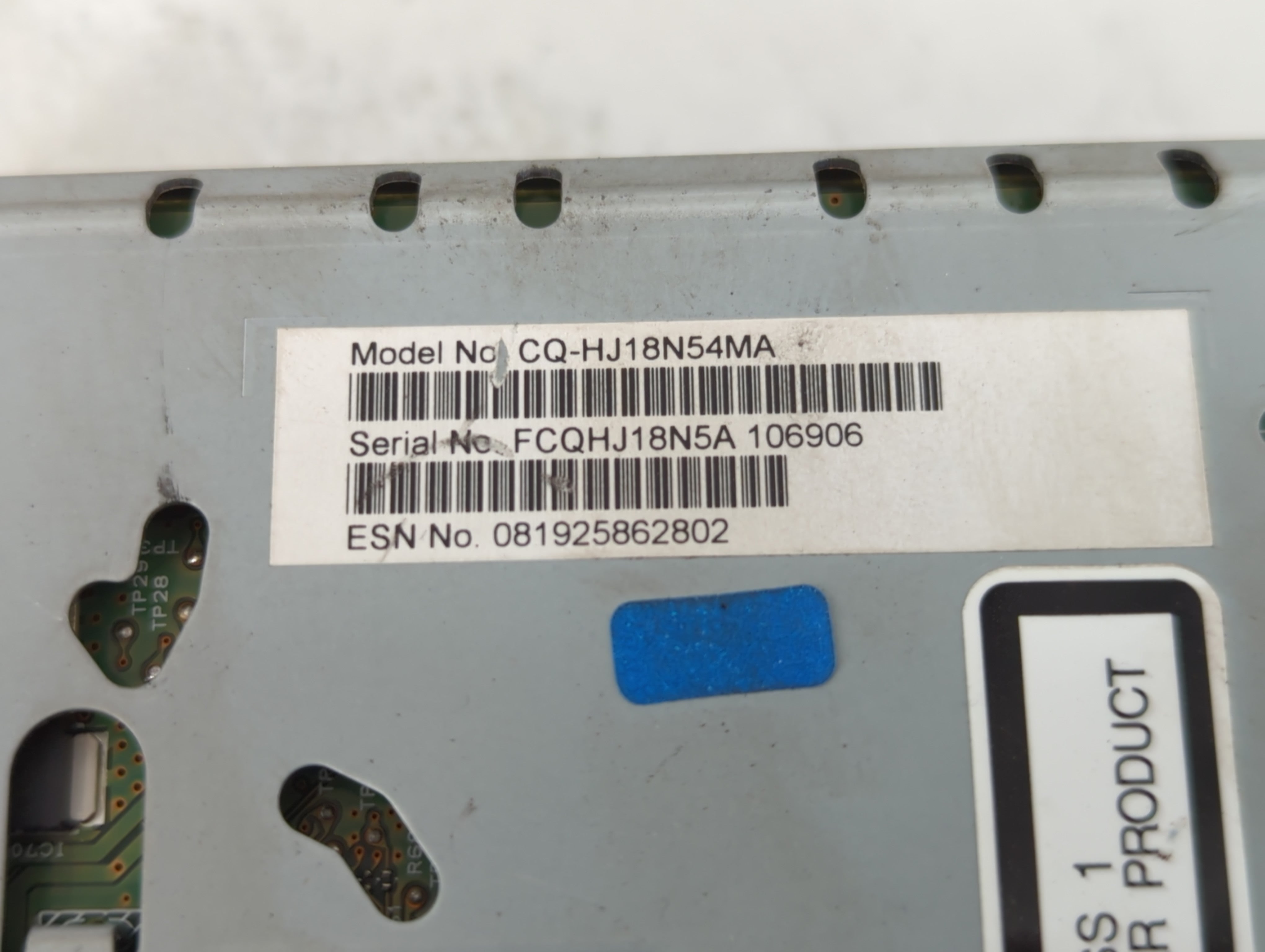 2019-2020 Ford Fusion Radio AM FM Cd Player Receiver Replacement P/N:CQ-HJ18N54MA Fits Fits 2019 2020 OEM Used Auto Parts - Oemusedautoparts1.com