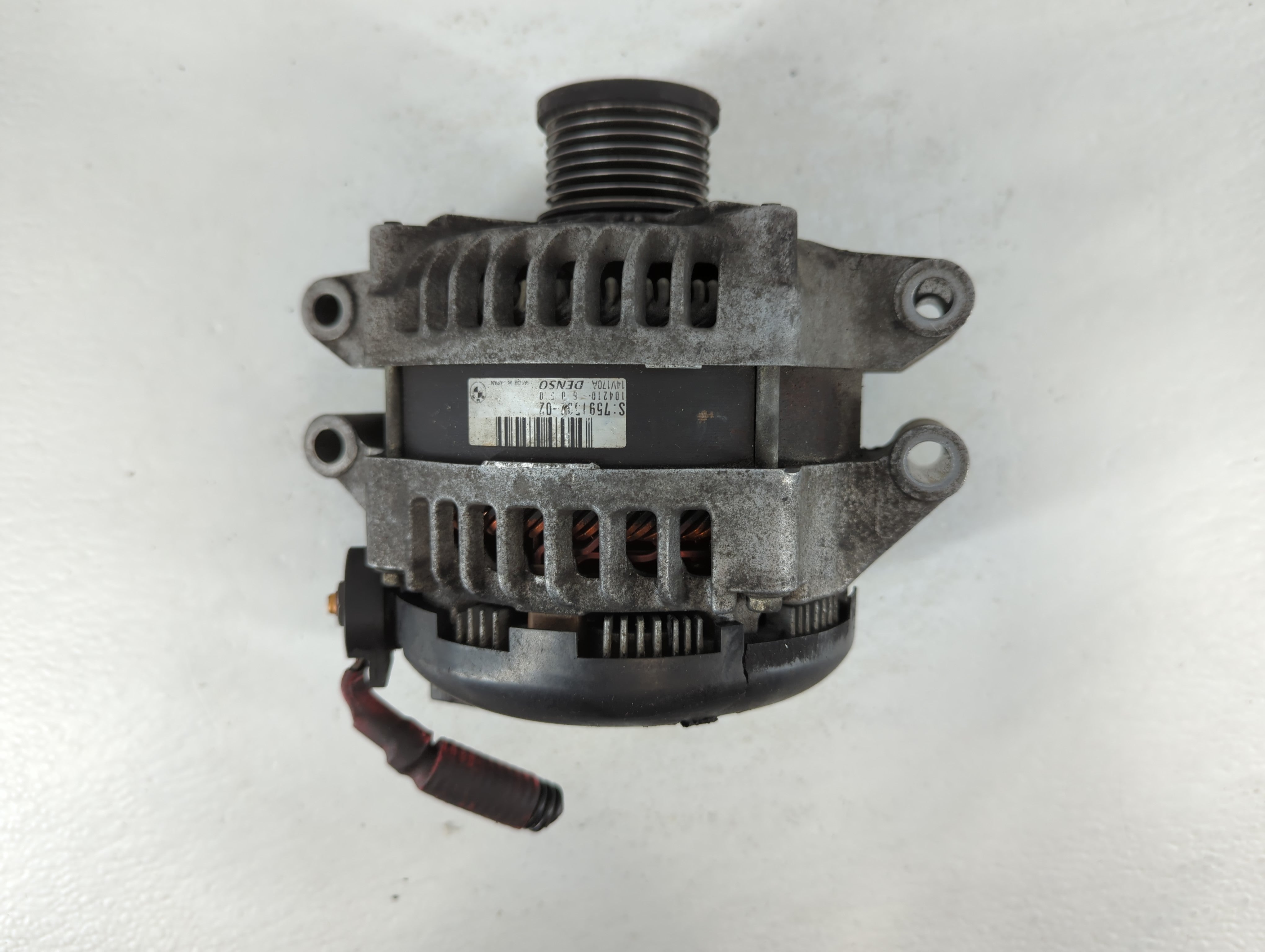 2011-2012 Bmw 335i Alternator Replacement Generator Charging Assembly Engine OEM P/N:104210-6072 7591529-03 Fits Fits 2011 2012 OEM Used Auto Parts - Oemusedautoparts1.com