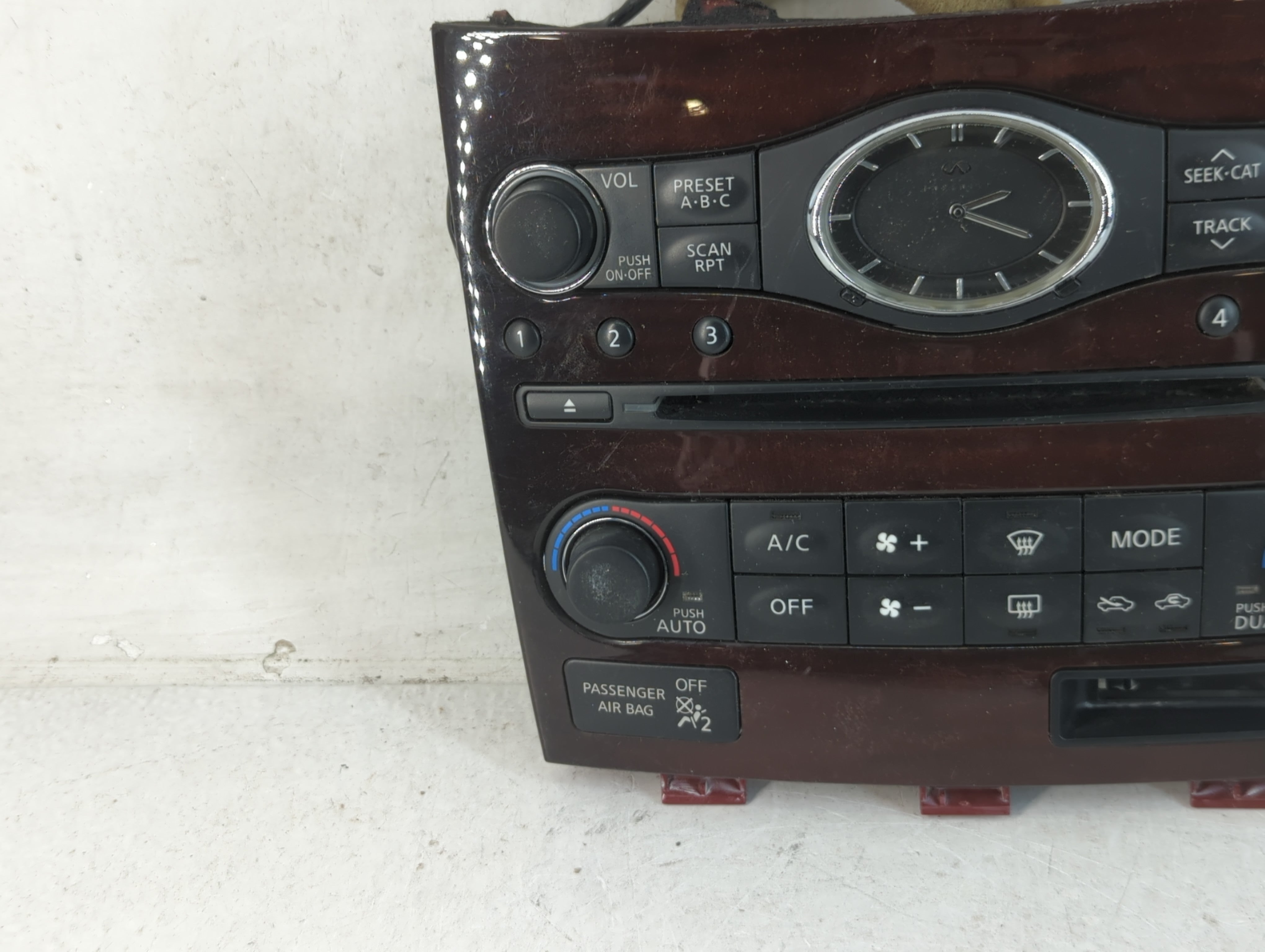 2008-2009 Infiniti Ex35 Climate Control Module Temperature AC/Heater Replacement P/N:25391JK65B Fits Fits 2007 2008 2009 OEM Used Auto Parts - Oemusedautoparts1.com
