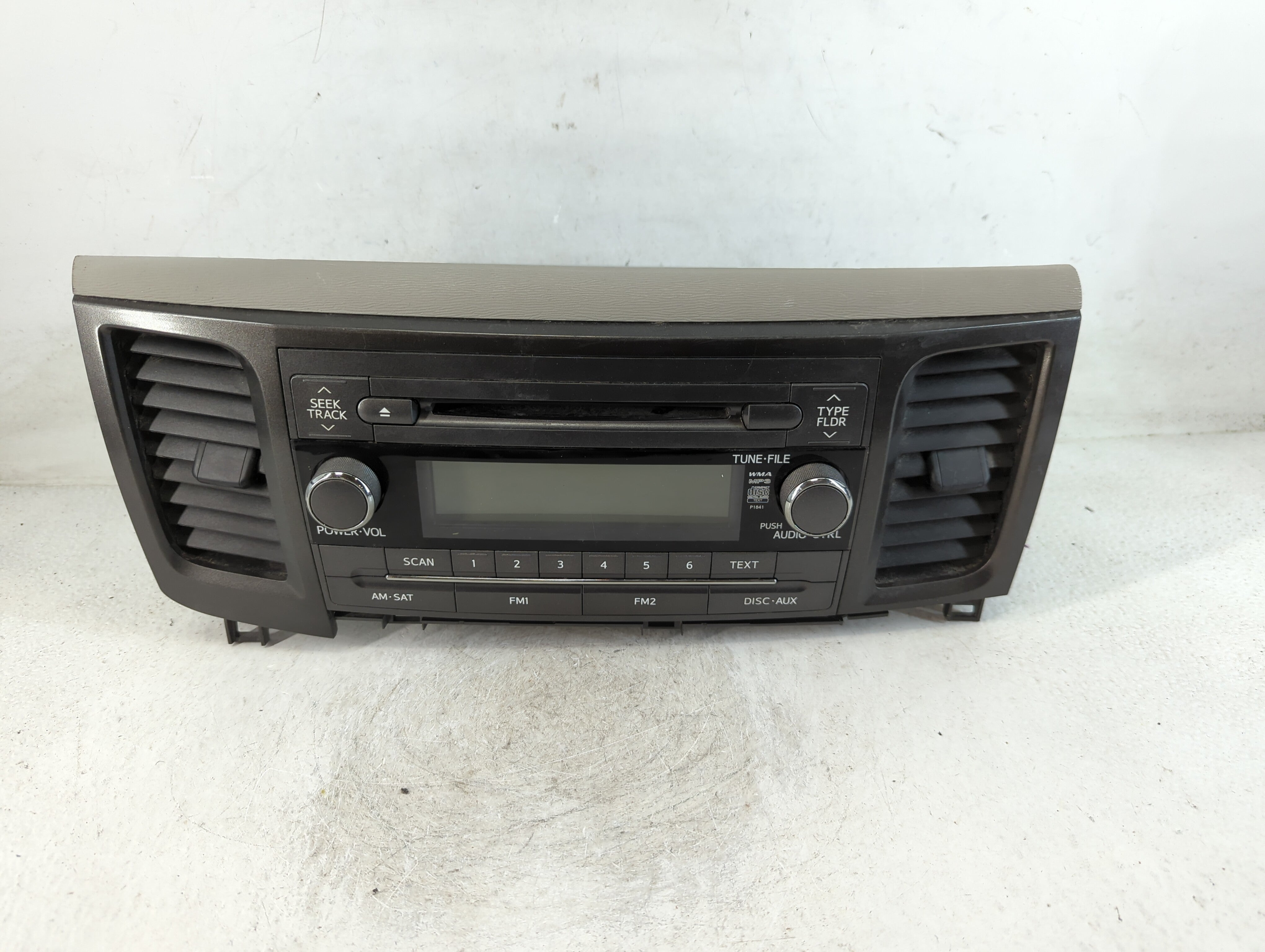 2011-2013 Toyota Sienna Radio AM FM Cd Player Receiver Replacement P/N:86120-08230 Fits Fits 2011 2012 2013 OEM Used Auto Parts - Oemusedautoparts1.com