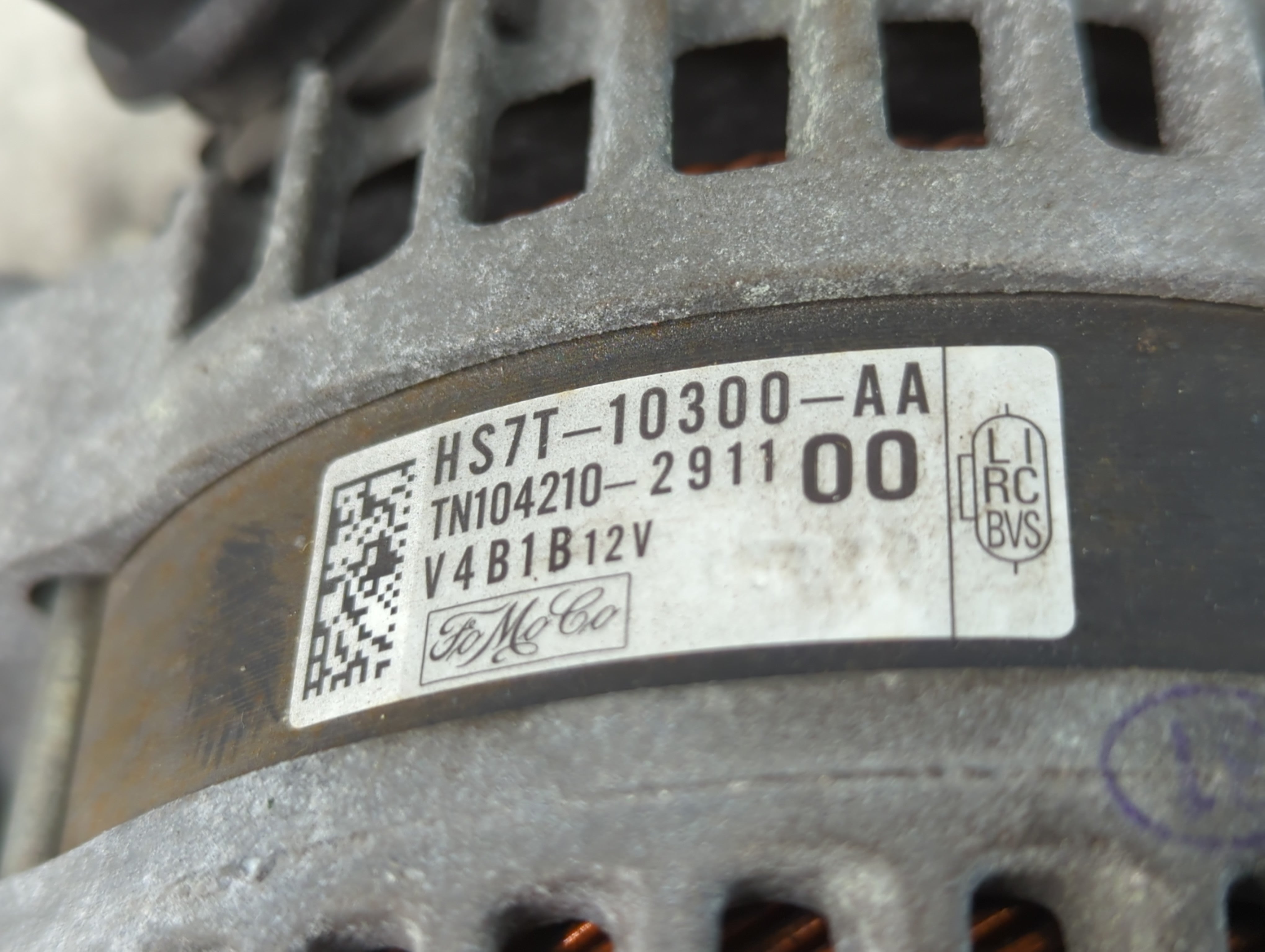 2016-2020 Ford Fusion Alternator Replacement Generator Charging Assembly Engine OEM P/N:HS7T-10300-AA Fits OEM Used Auto Parts - Oemusedautoparts1.com