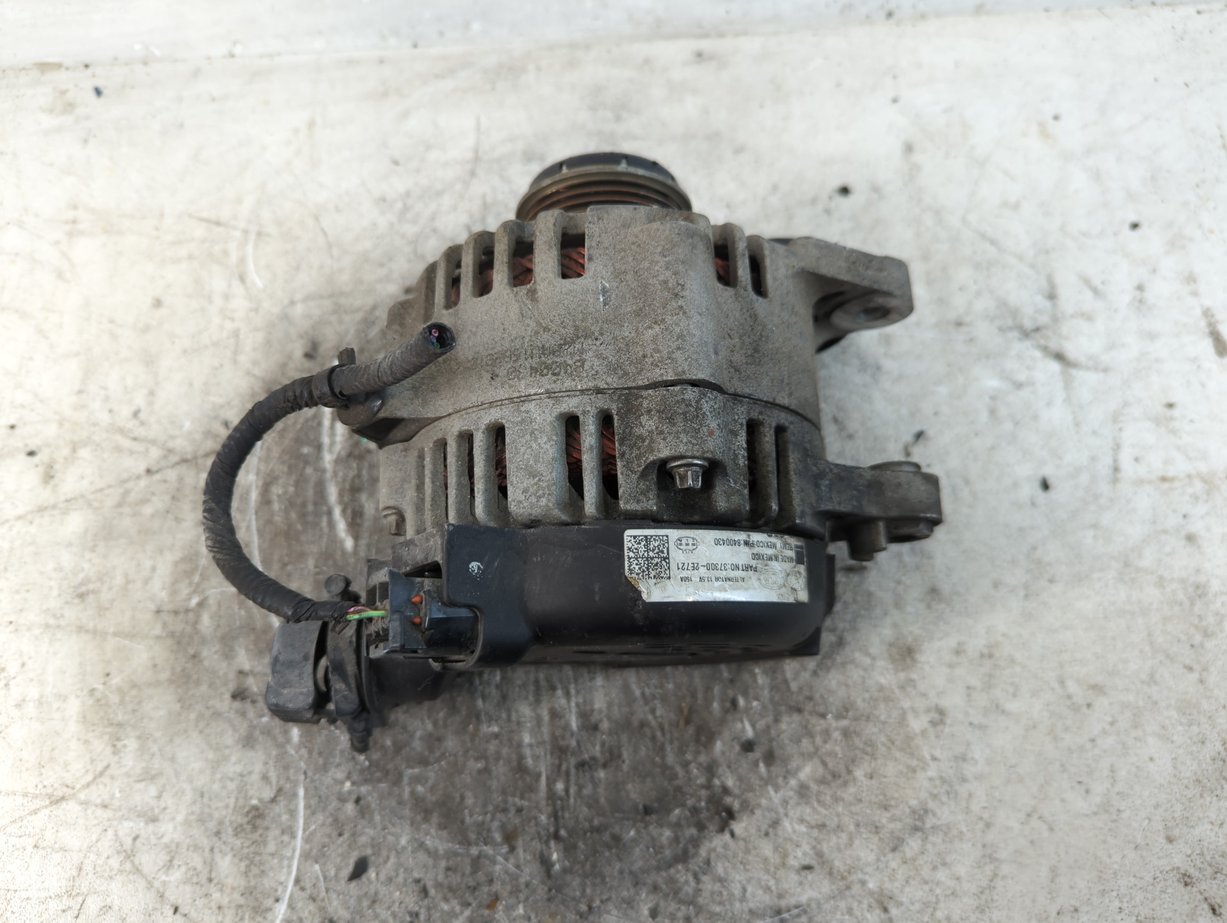 2017-2020 Hyundai Elantra Alternator Replacement Generator Charging Assembly Engine OEM P/N:37300-2E721 Fits OEM Used Auto Parts - Oemusedautoparts1.com