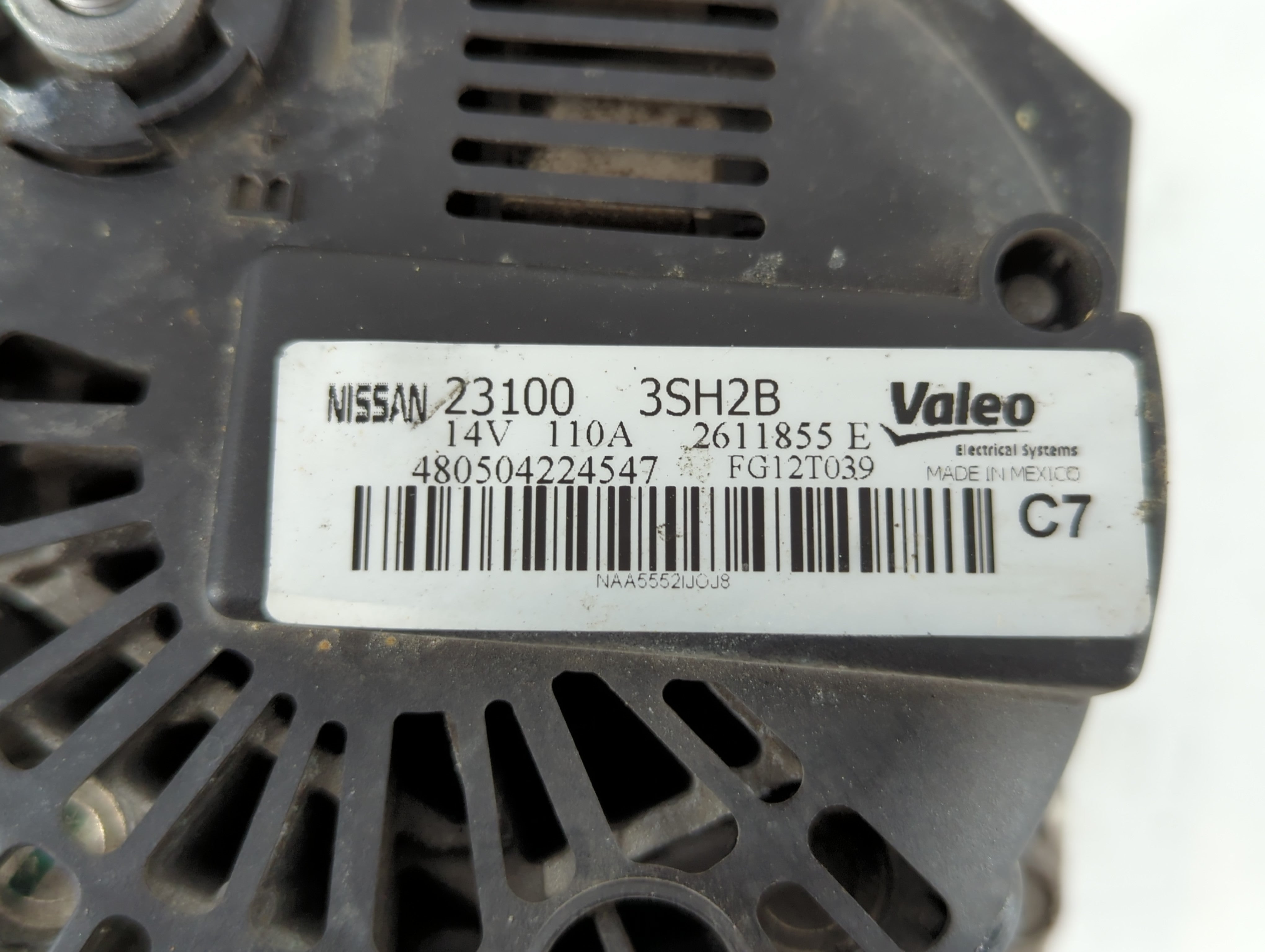 2013-2019 Nissan Sentra Alternator Replacement Generator Charging Assembly Engine OEM P/N:23100 3SH2B Fits OEM Used Auto Parts - Oemusedautoparts1.com
