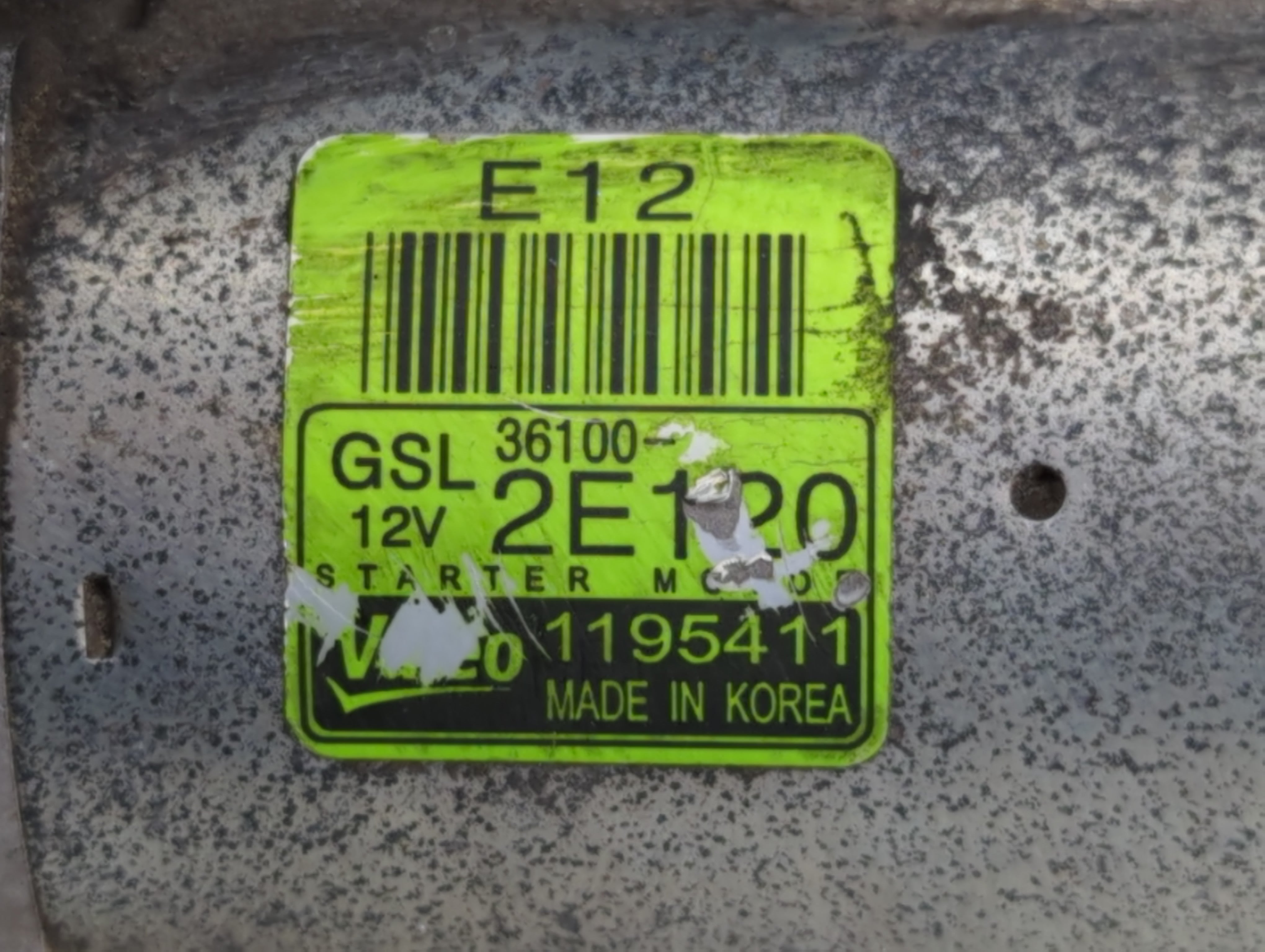 2014-2016 Kia Forte Car Starter Motor Solenoid OEM P/N:36100-2E120 Fits Fits 2012 2013 2014 2015 2016 OEM Used Auto Parts - Oemusedautoparts1.com