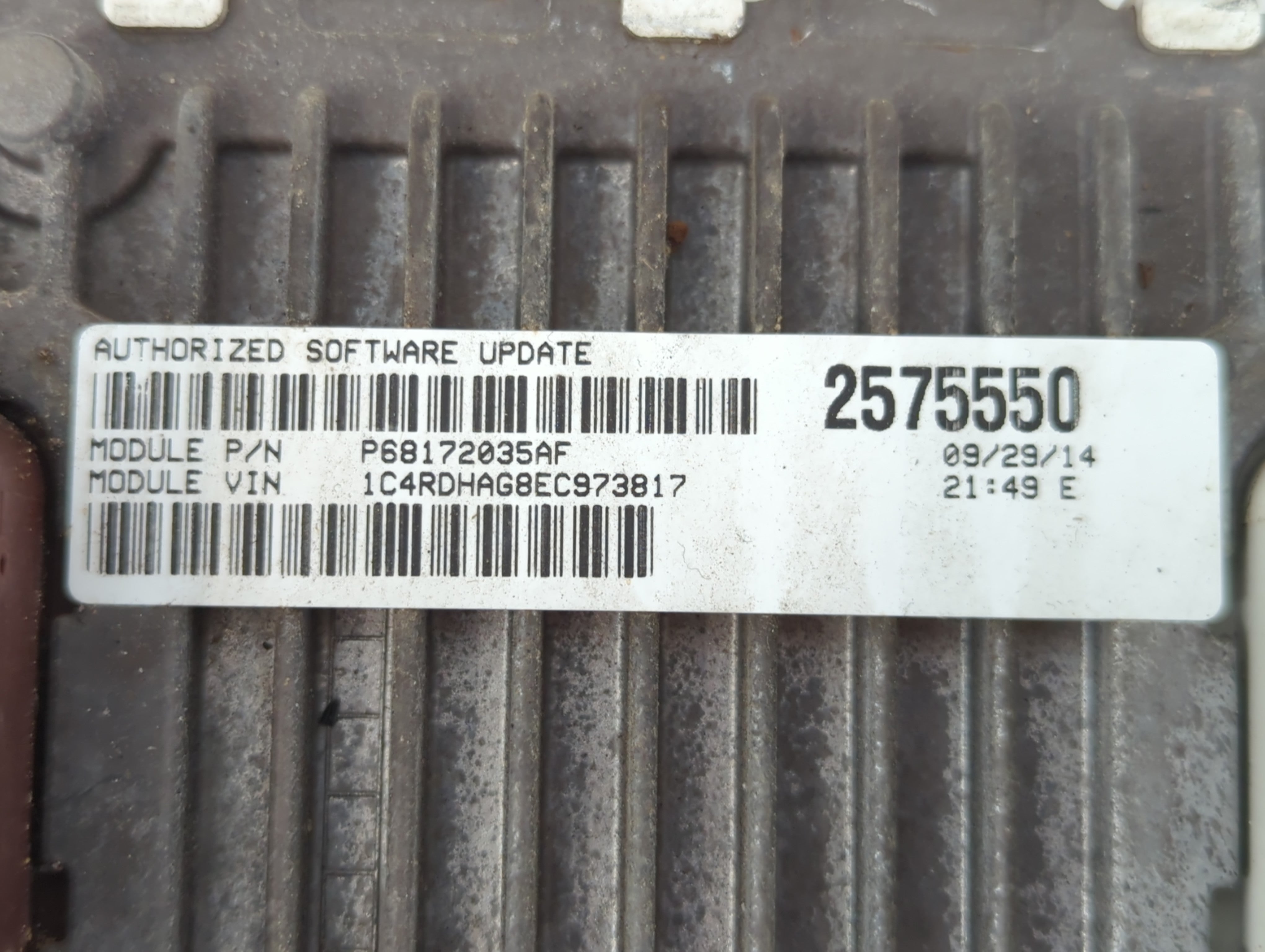 2014 Dodge Durango PCM Engine Control Computer ECU ECM PCU OEM P/N:2575550 P05150790AC Fits OEM Used Auto Parts - Oemusedautoparts1.com