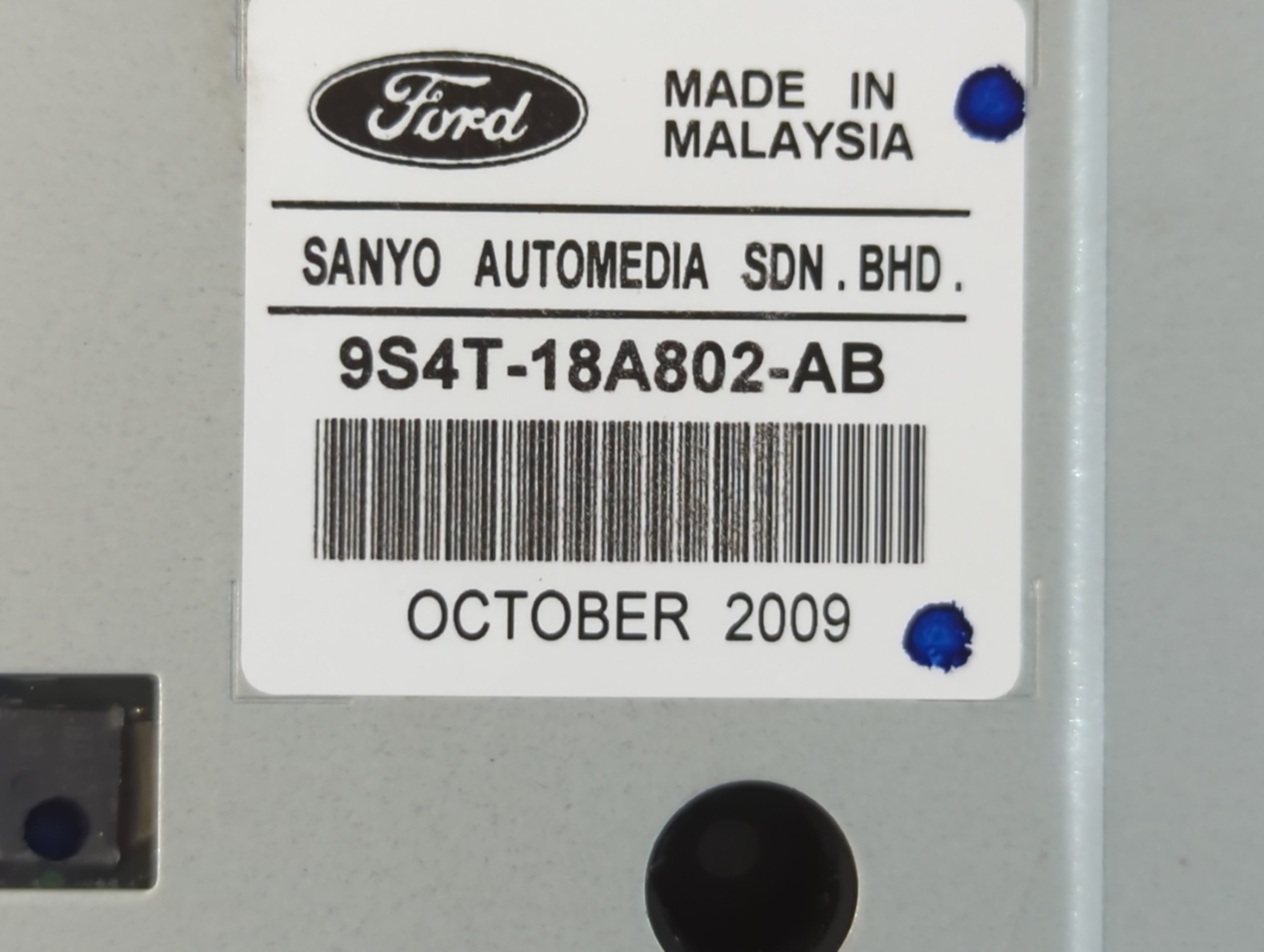 2009-2011 Ford Focus Radio AM FM Cd Player Receiver Replacement P/N:9S4T-18A802-AB Fits Fits 2009 2010 2011 OEM Used Auto Parts - Oemusedautoparts1.com