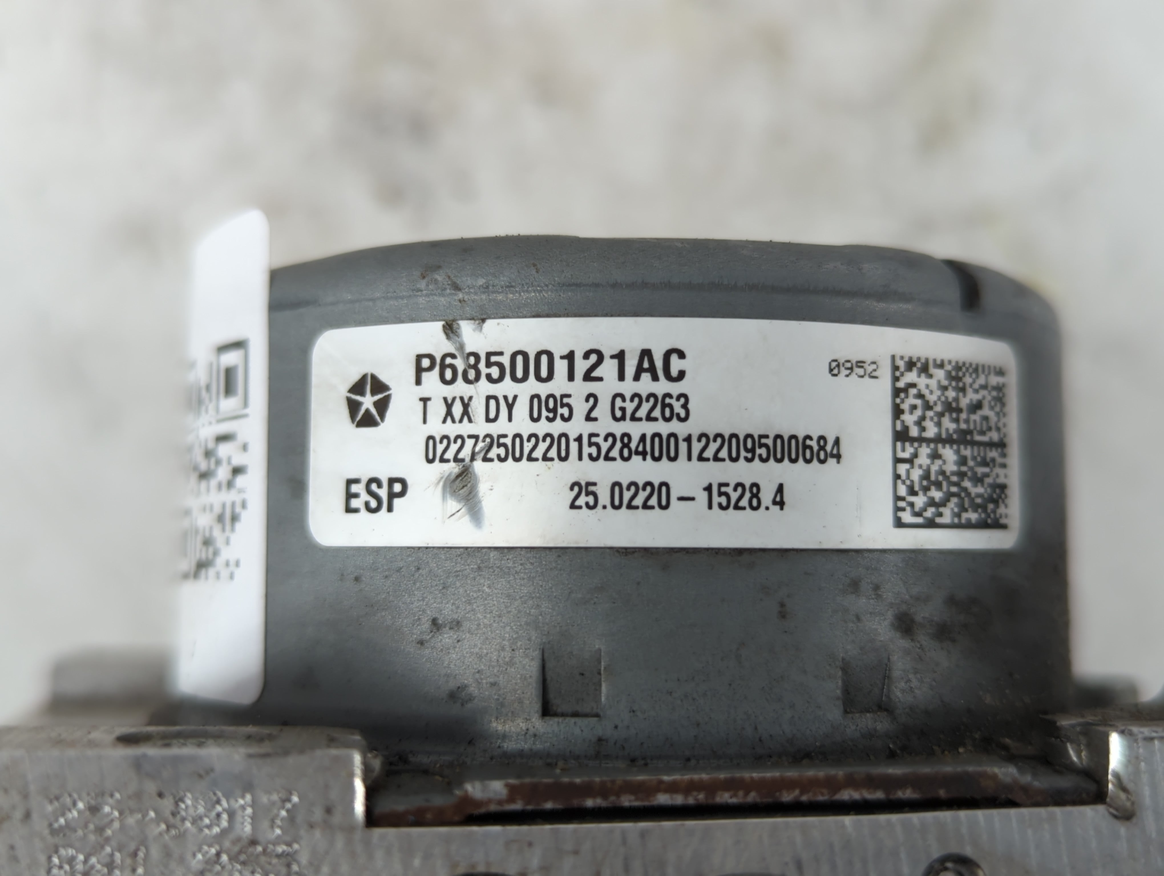 2015-2022 Dodge Charger ABS Pump Control Module Replacement P/N:P68500121AC Fits Fits 2015 2016 2017 2018 2019 2020 2021 2022 OEM Used Auto Parts - Oemusedautoparts1.com