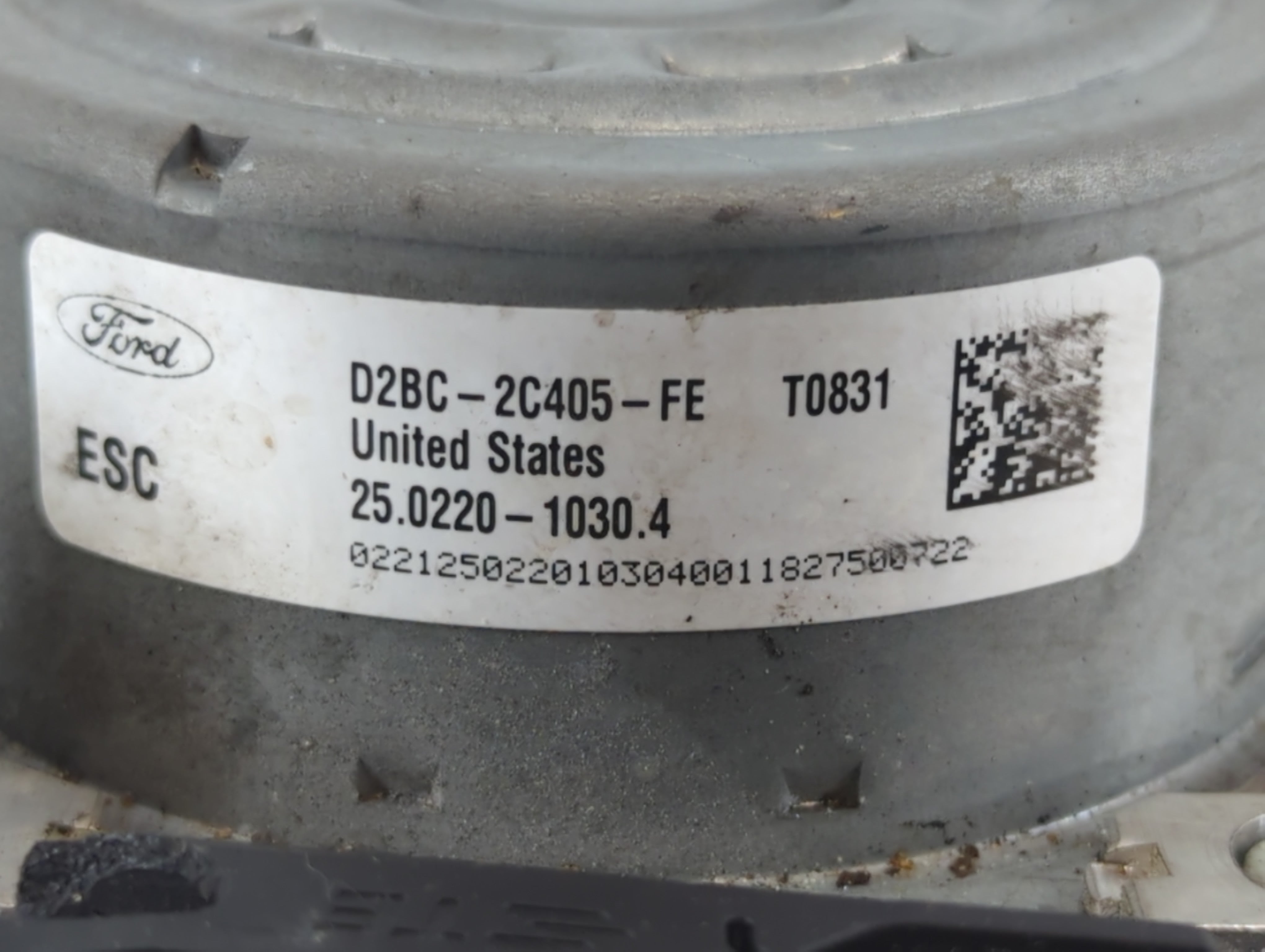 2014-2019 Ford Fiesta ABS Pump Control Module Replacement P/N:D2BC-2C405-FE Fits Fits 2014 2015 2016 2017 2018 2019 OEM Used Auto Parts - Oemusedautoparts1.com