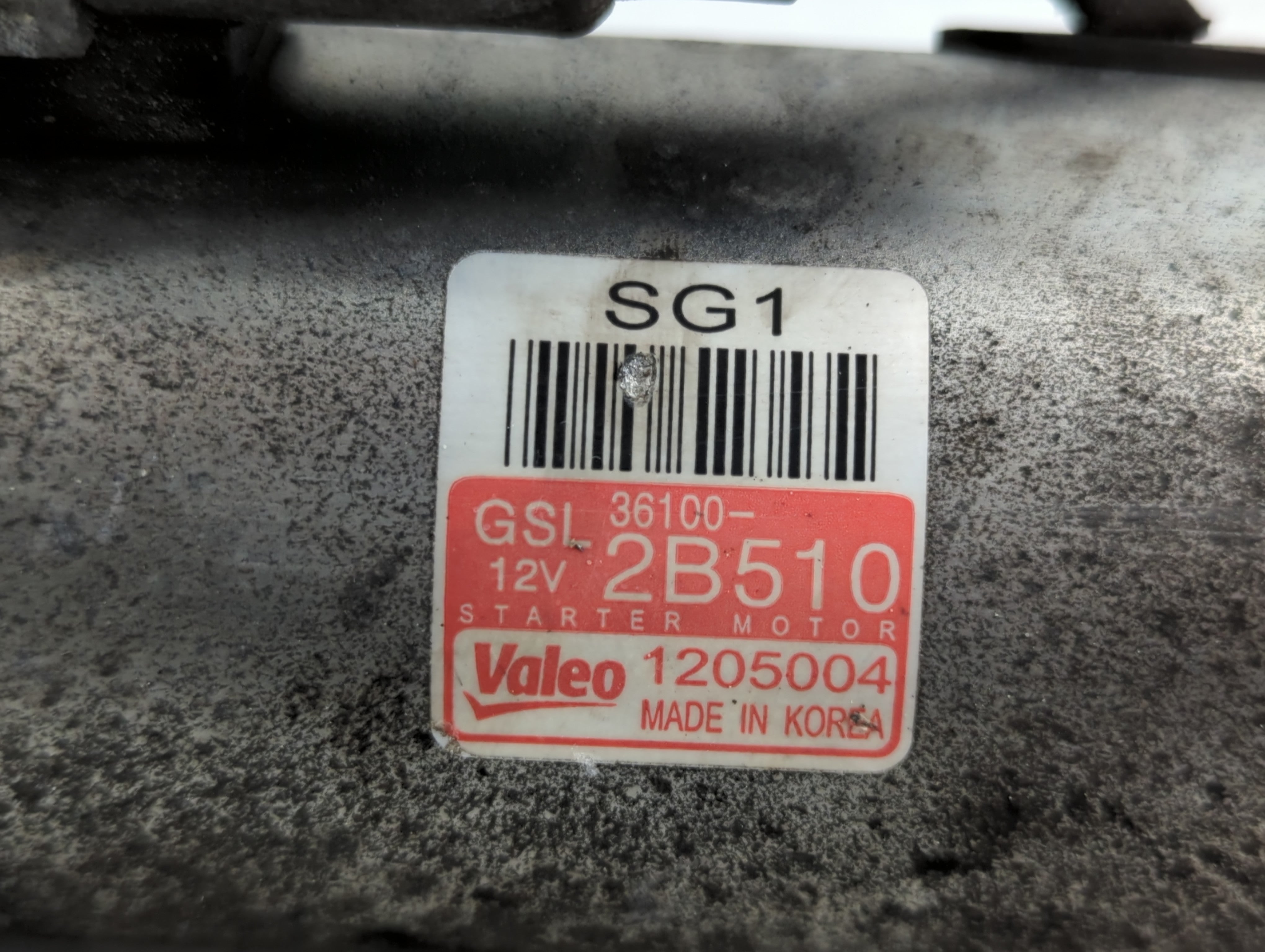 2016-2018 Hyundai Tucson Car Starter Motor Solenoid OEM P/N:36100-2B510 Fits OEM Used Auto Parts - Oemusedautoparts1.com