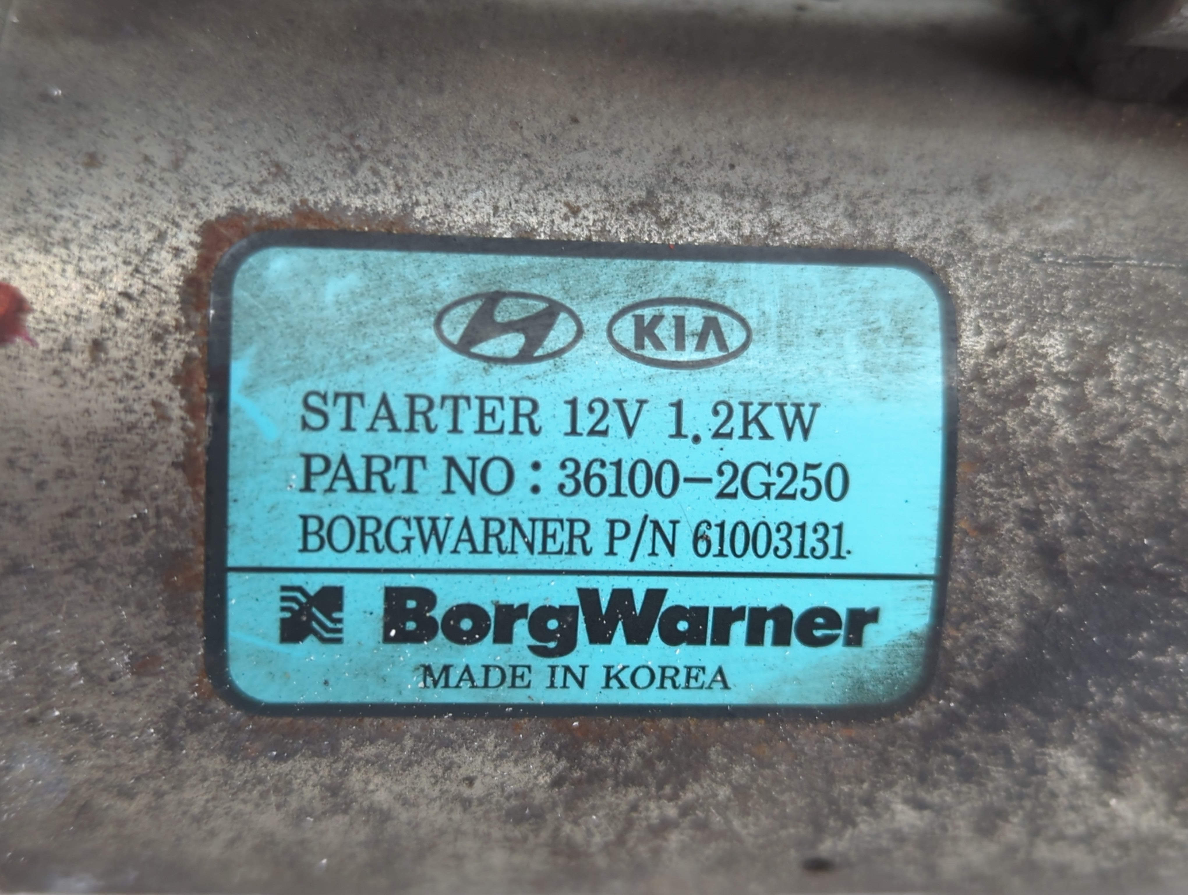 2016-2020 Kia Optima Car Starter Motor Solenoid OEM P/N:36100-2G250 Fits Fits 2015 2016 2017 2018 2019 2020 OEM Used Auto Parts - Oemusedautoparts1.com