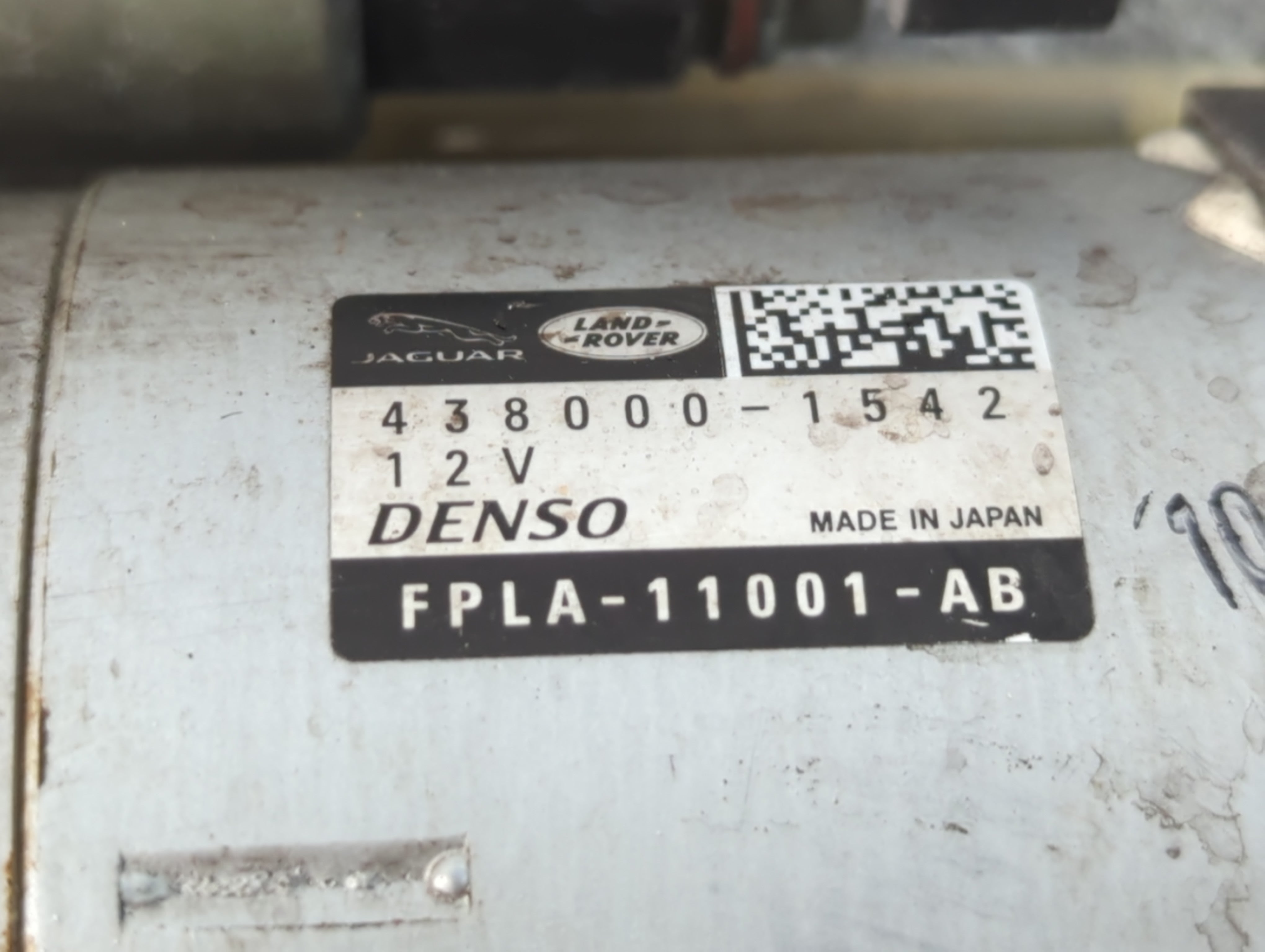 2016 Land Rover Range Rover Sport Car Starter Motor Solenoid OEM P/N:FPLA-11001-AB 438000-1542 Fits OEM Used Auto Parts - Oemusedautoparts1.com