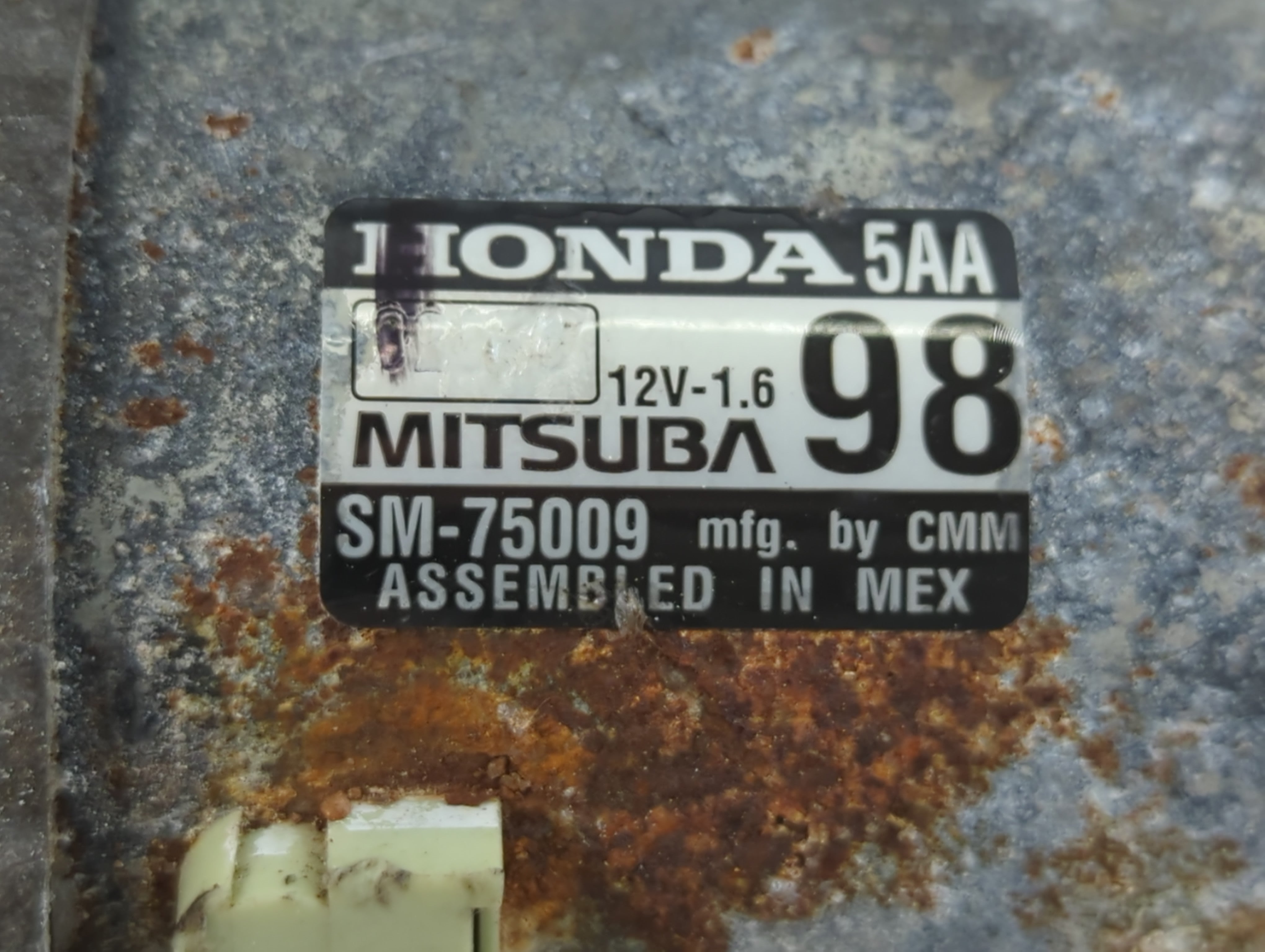 2017-2019 Honda Cr-V Car Starter Motor Solenoid OEM P/N:SM-75009 Fits Fits 2017 2018 2019 OEM Used Auto Parts - Oemusedautoparts1.com