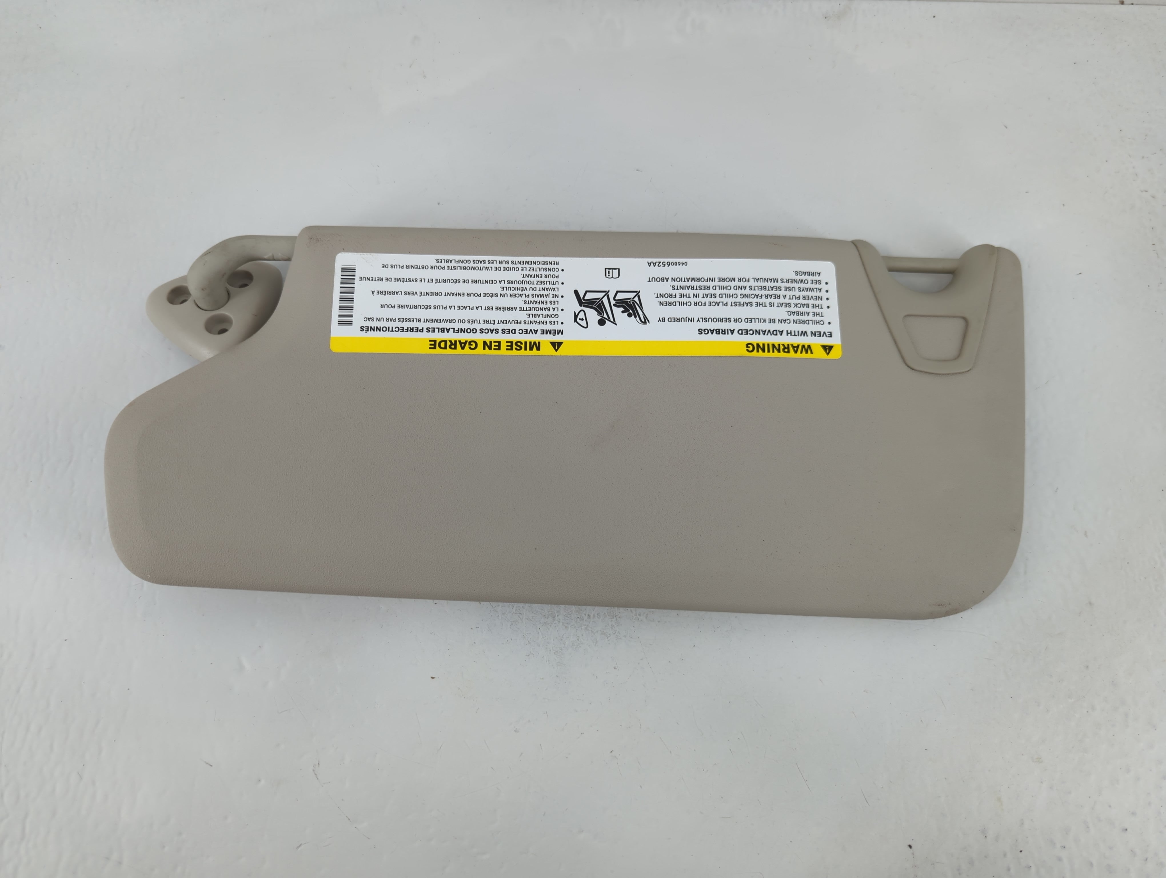 2014 Dodge Journey Sun Visor Shade Replacement Passenger Right Mirror Fits OEM Used Auto Parts - Oemusedautoparts1.com