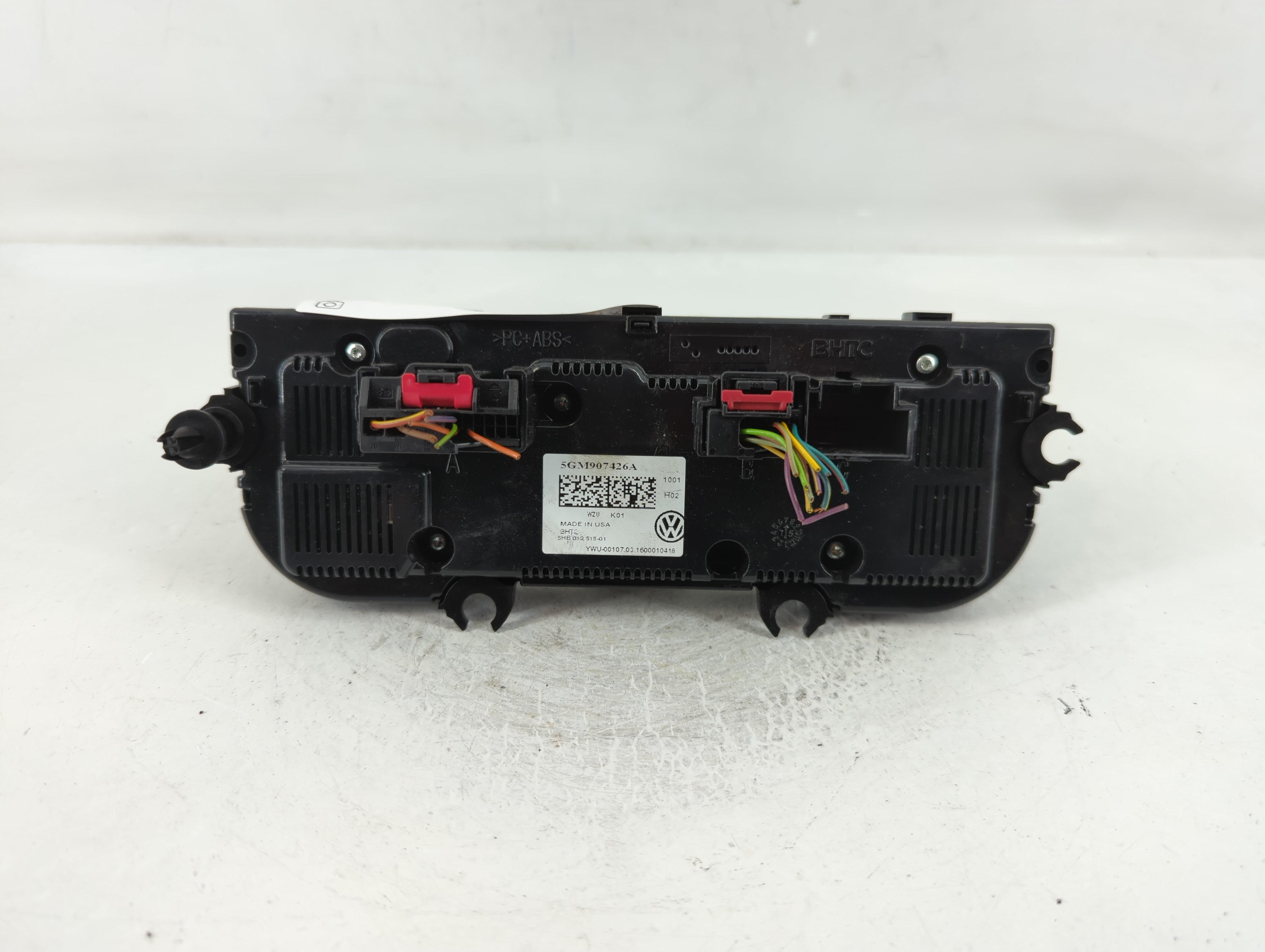 2015-2016 Volkswagen Golf Climate Control Module Temperature AC/Heater Replacement P/N:5GM907426A Fits Fits 2015 2016 OEM Used Auto Parts - Oemusedautoparts1.com