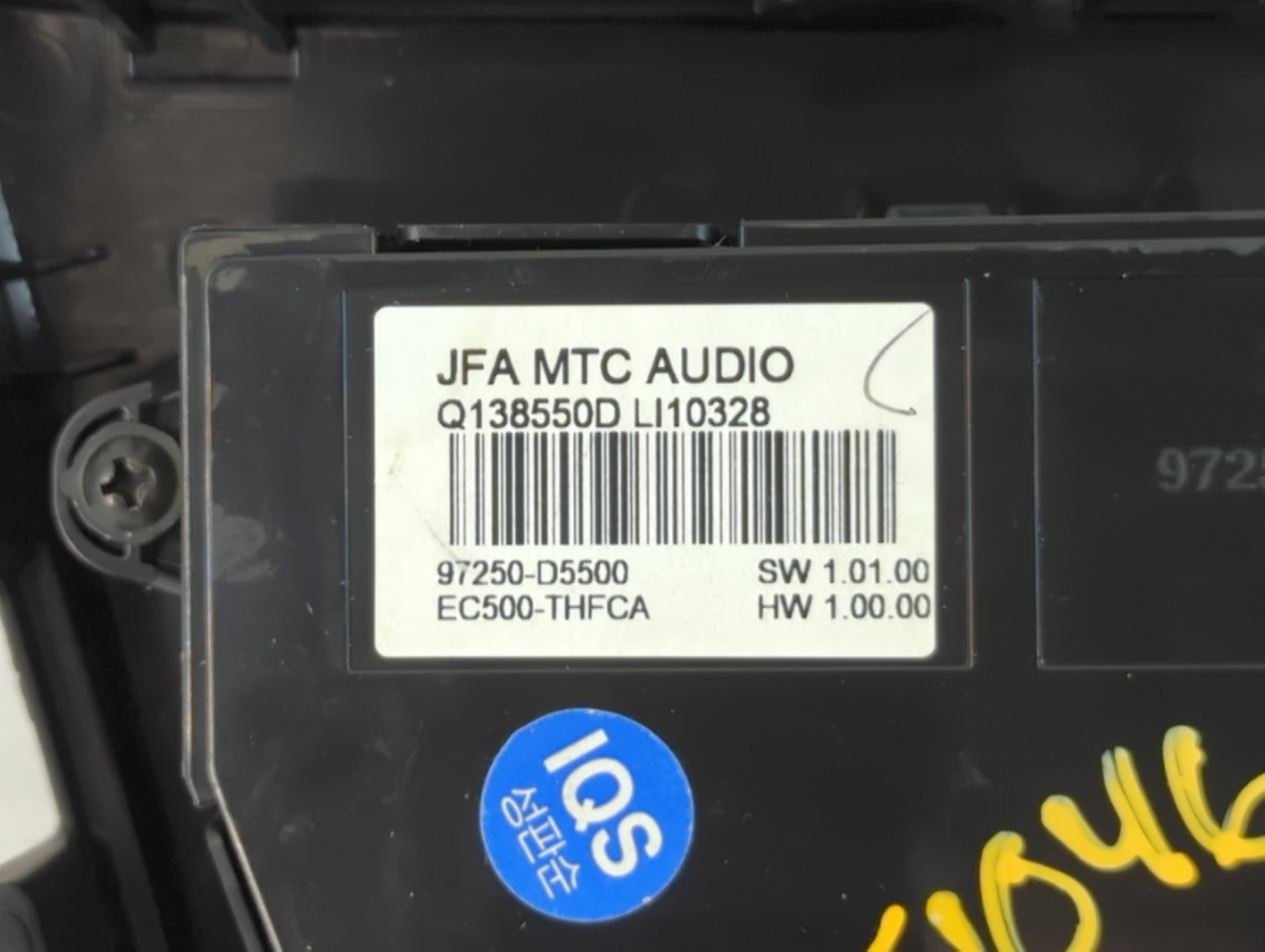 2016-2018 Kia Optima Climate Control Module Temperature AC/Heater Replacement P/N:97250-D5500 Fits Fits 2016 2017 2018 OEM Used Auto Parts - Oemusedautoparts1.com