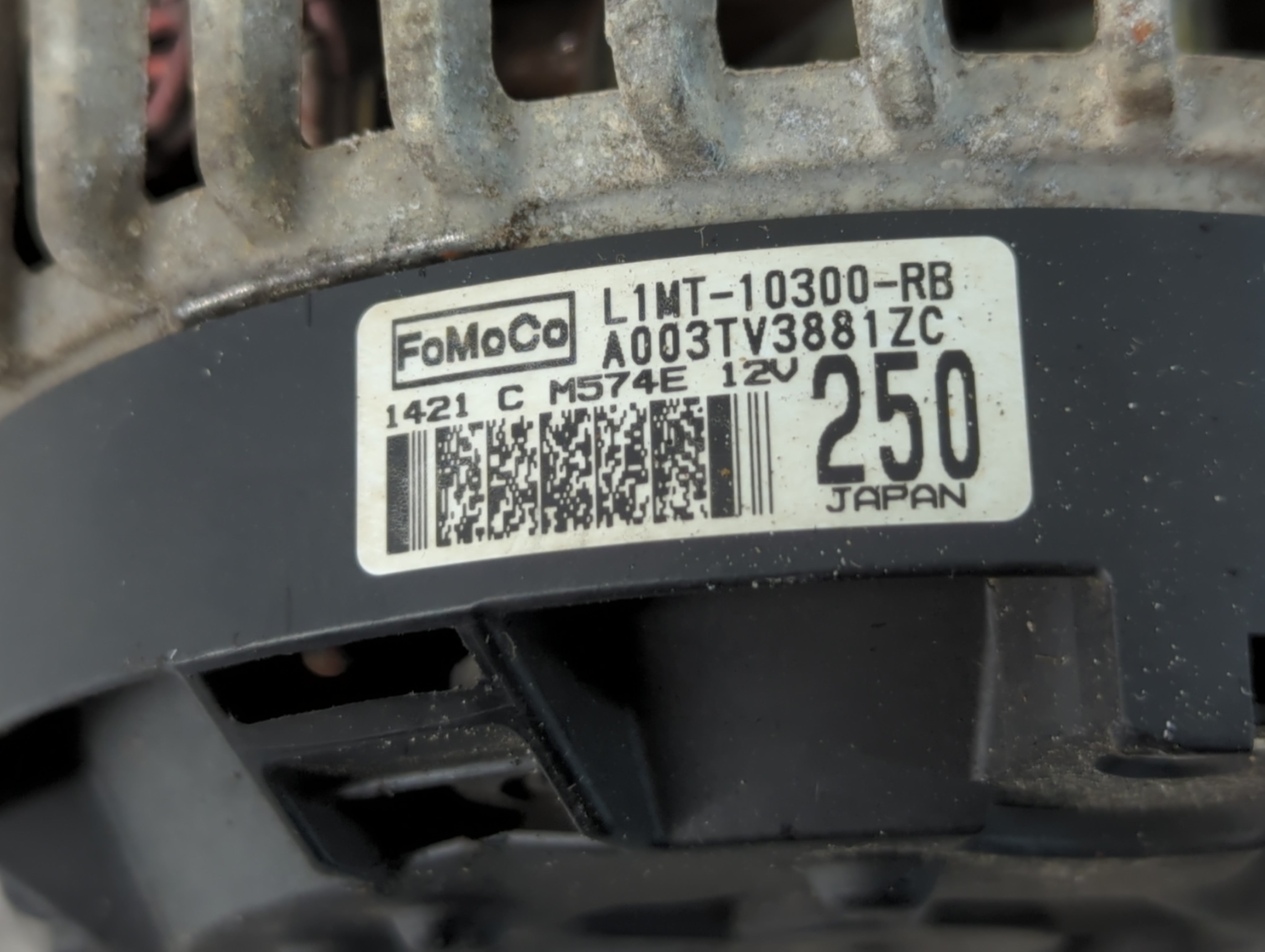 2020-2021 Ford Transit-250 Alternator Replacement Generator Charging Assembly Engine OEM P/N:A003TV3881ZC L1MT-10300-RB Fits OEM Used Auto Parts - Oemusedautoparts1.com