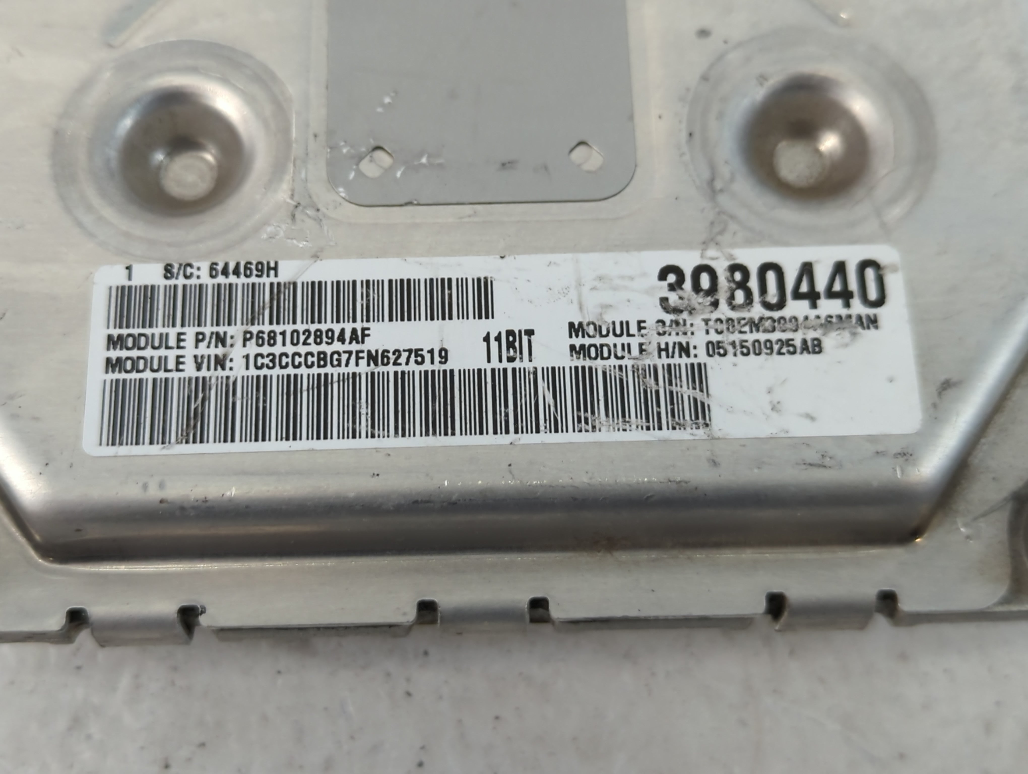 2015 Chrysler 200 PCM Engine Control Computer ECU ECM PCU OEM P/N:P68102894AF P05150925AB Fits OEM Used Auto Parts - Oemusedautoparts1.com